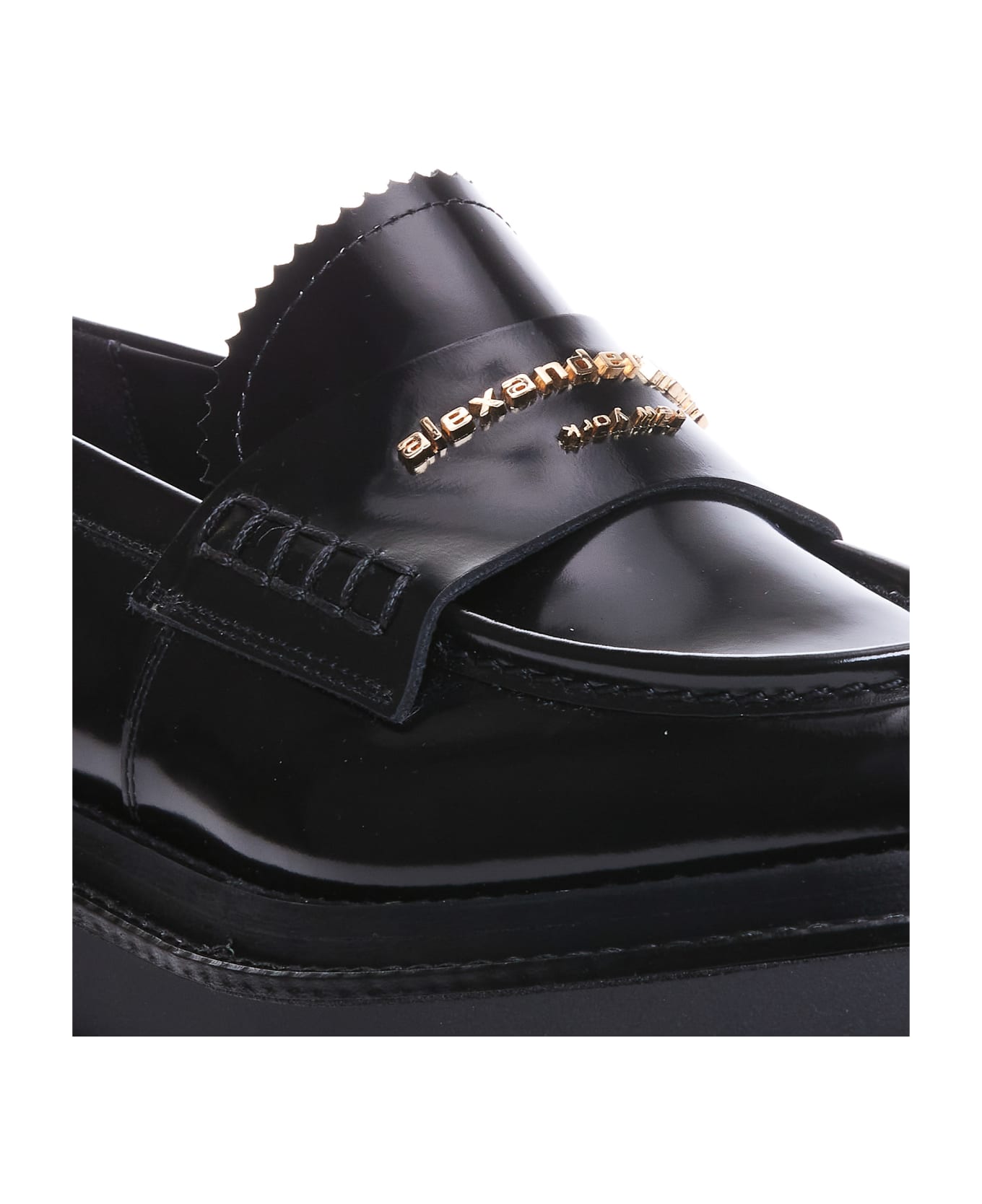 Alexander Wang Carter Platform Loafers - Black フラットシューズ