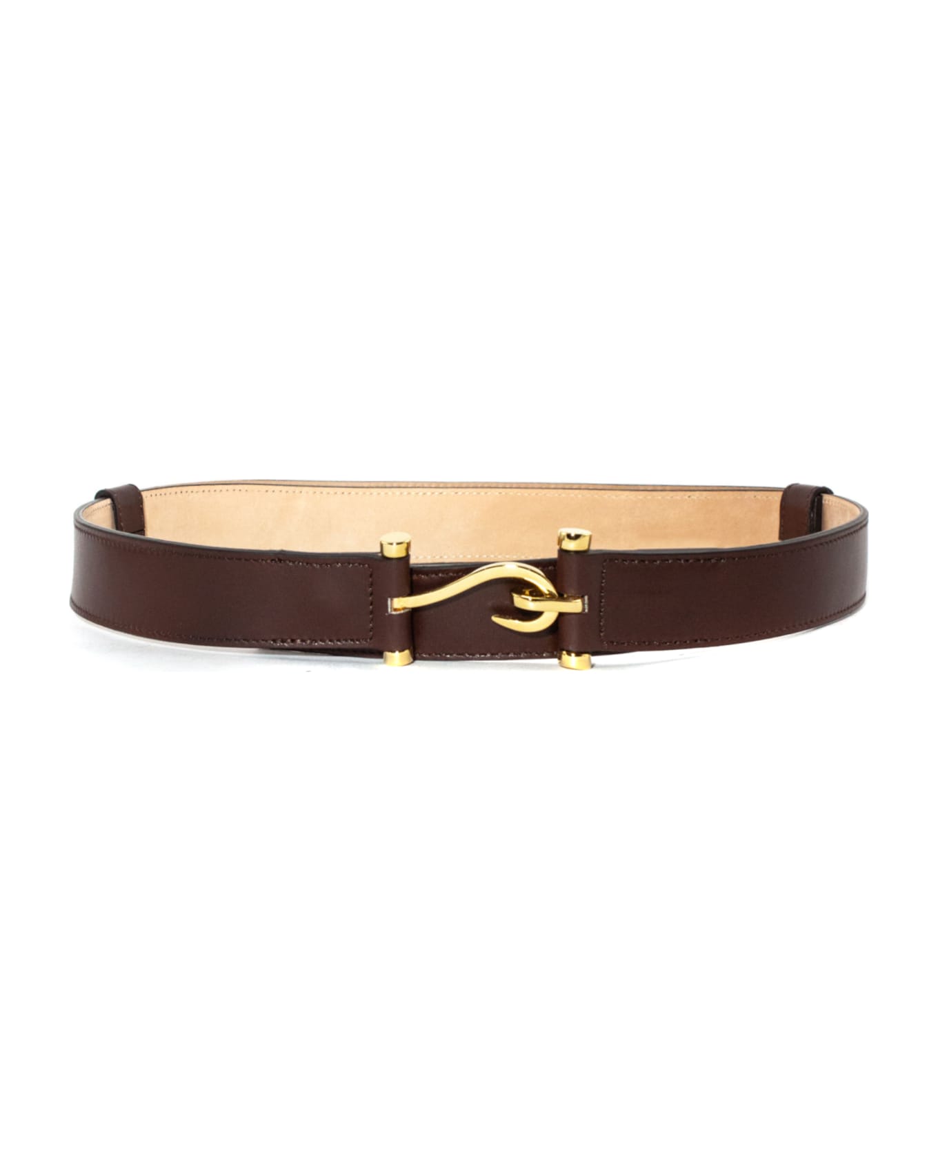 Edhen Milano Brown Leather Comporta Belt - Tabacco
