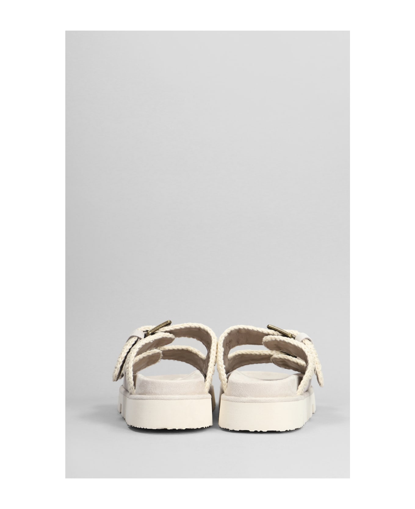 Mou New Bio Slipper-mule In Grey Suede - grey