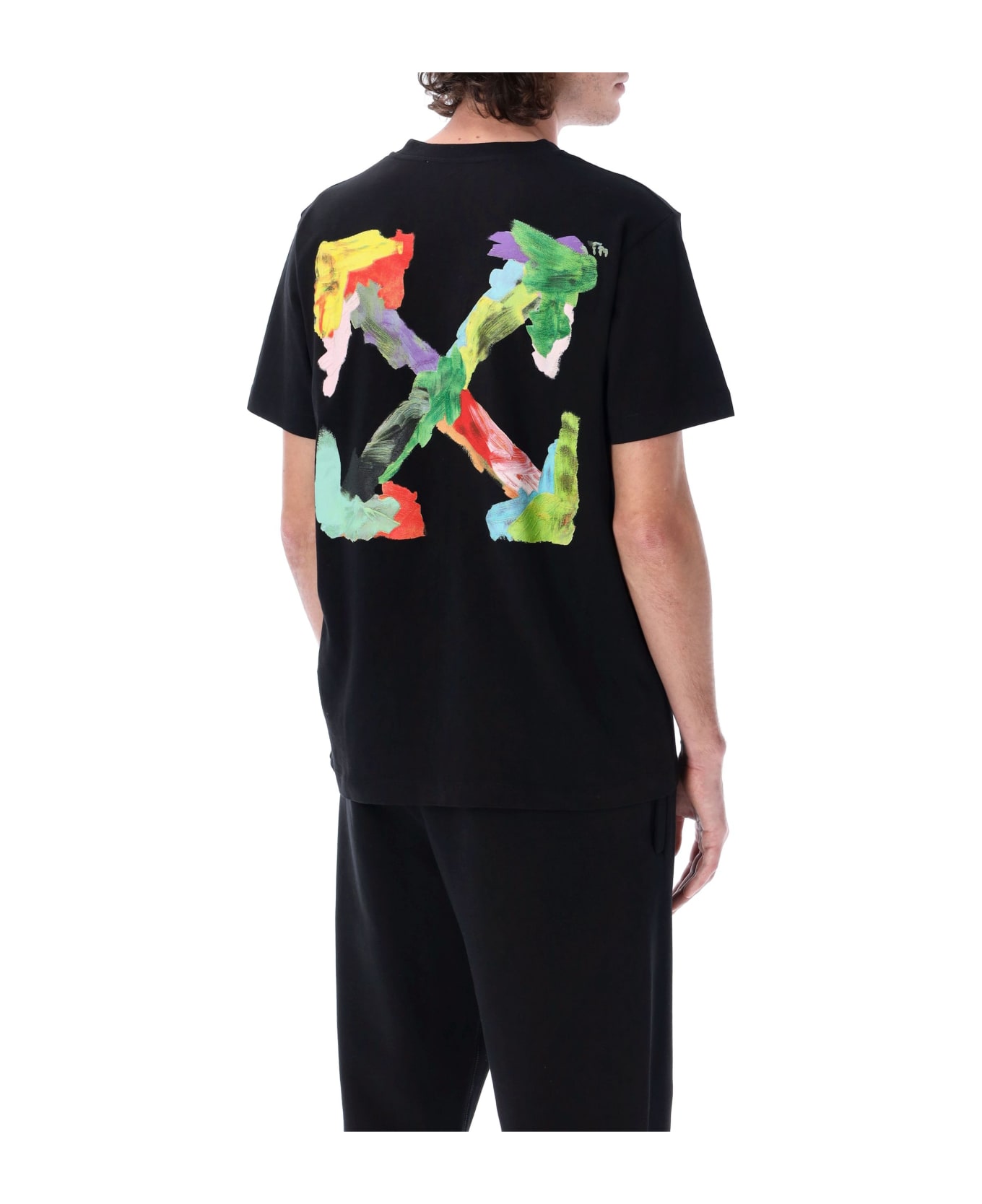 Off-White Brush Arrow Slim T-shirt - Nero