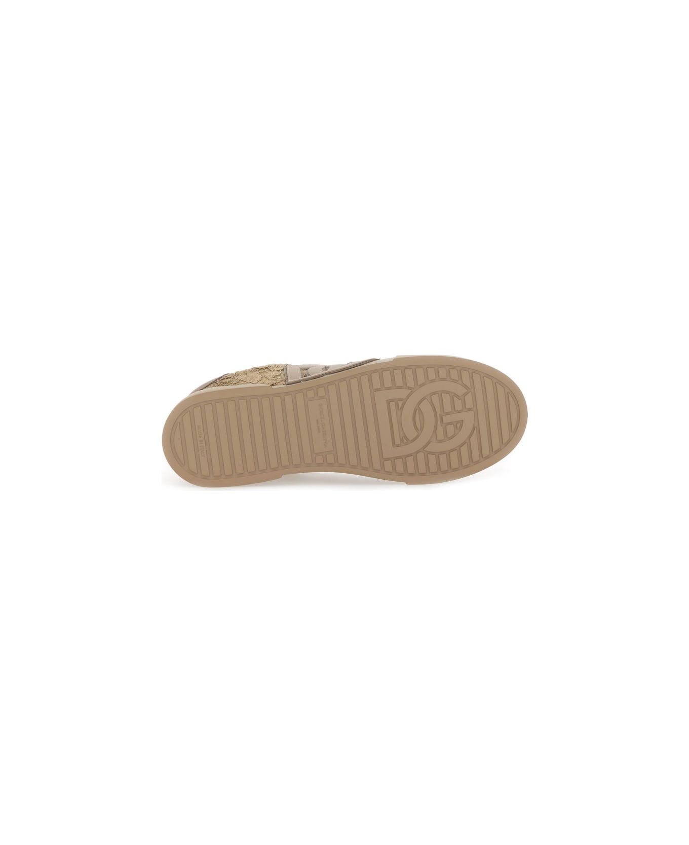 Dolce 
Gabbana Sneaker With Embroidery - BEIGE