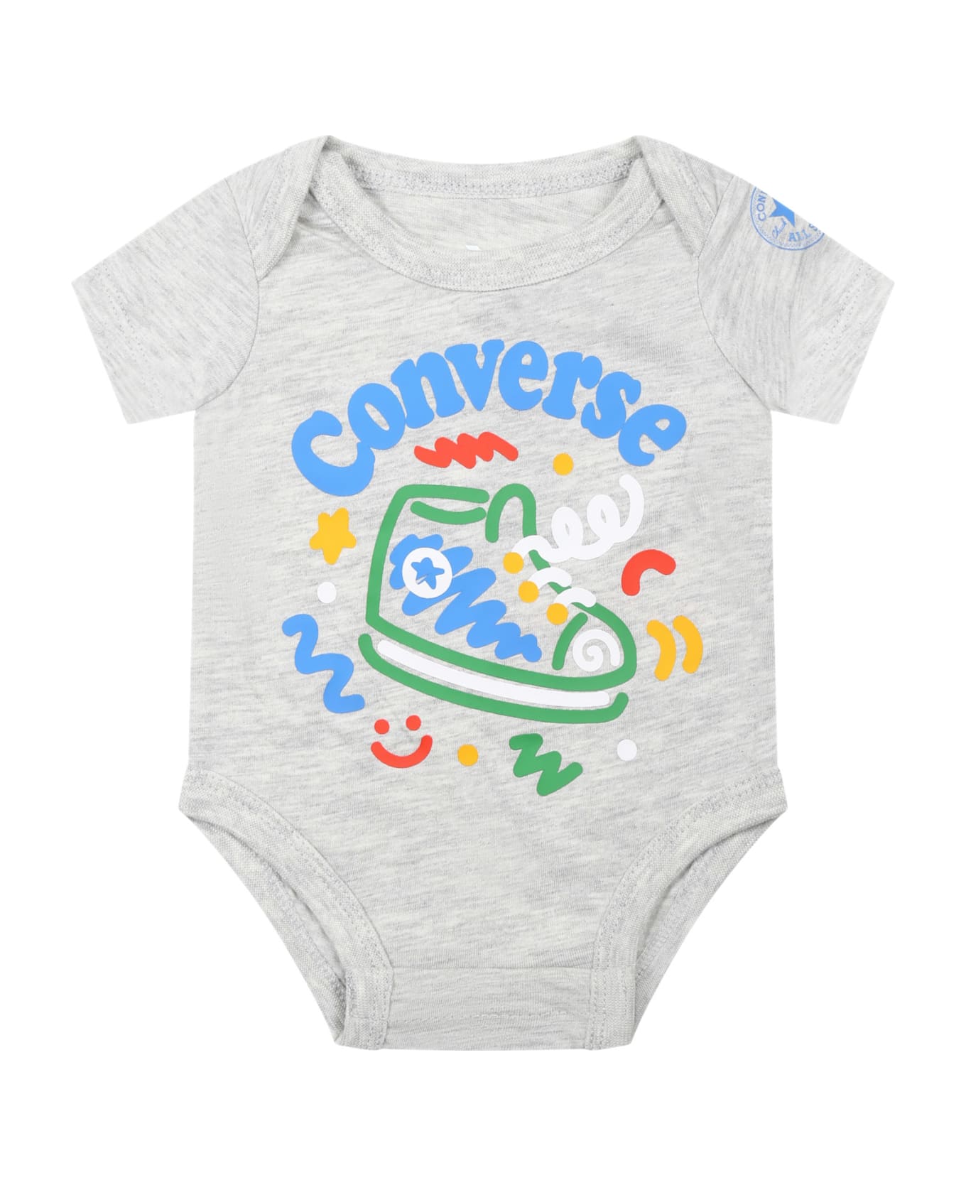 Converse Multicolor Set For Baby Boy With Logo And Print - Multicolor