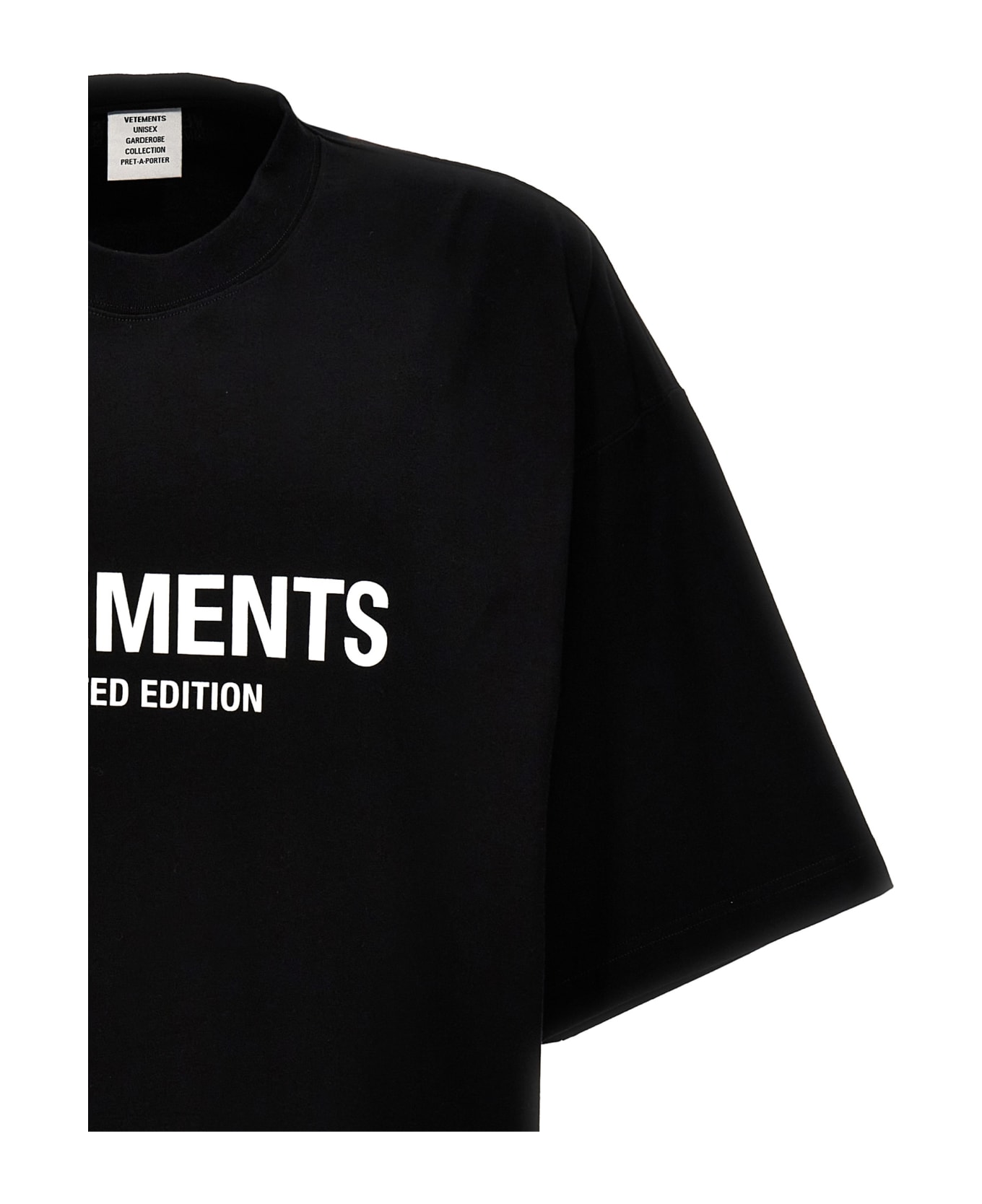 VETEMENTS 'limited Edition' T-shirt - White/Black Tシャツ