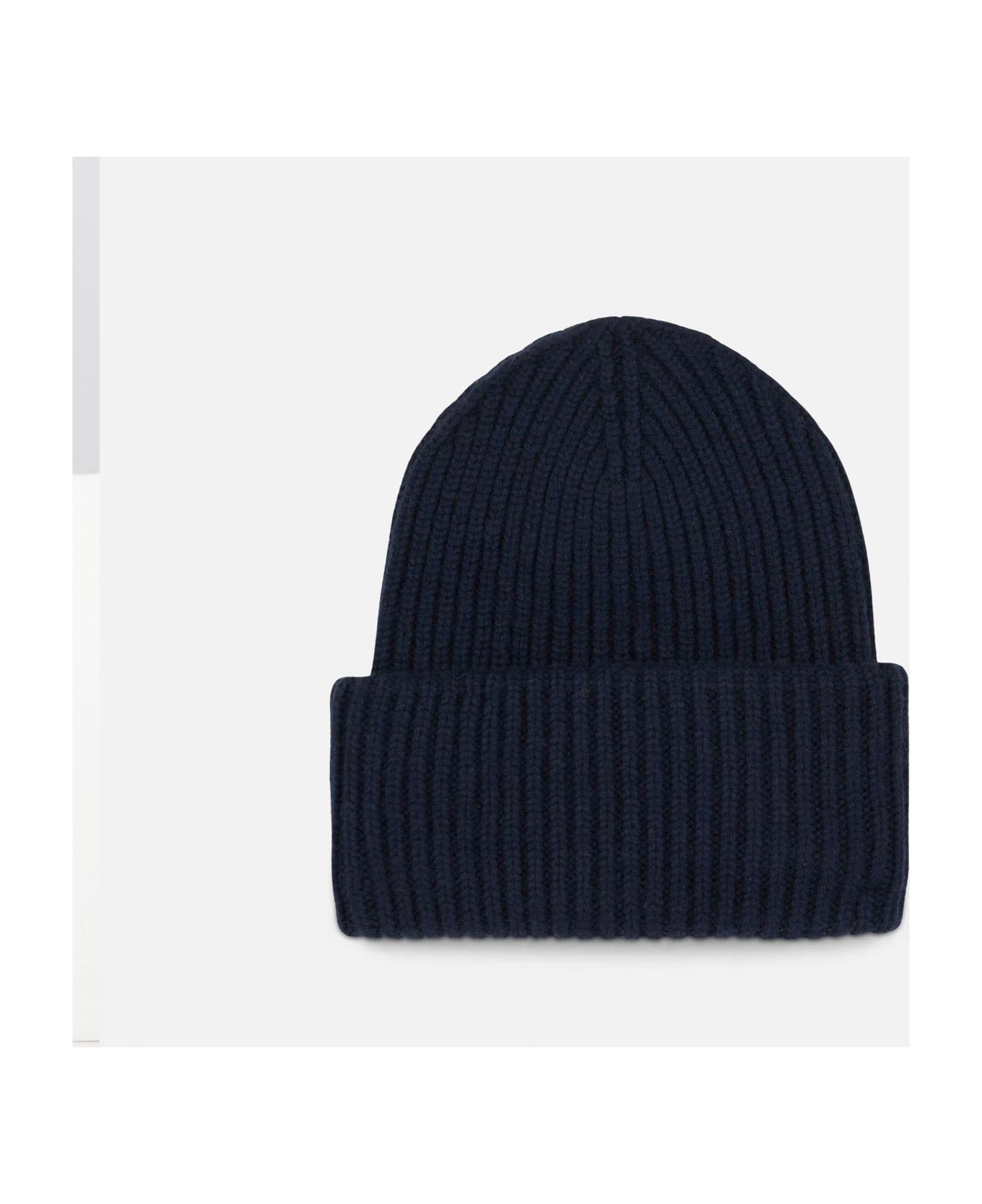 MC2 Saint Barth Boy Blue Ribbed Beanie With Saint Barth Label - BLUE