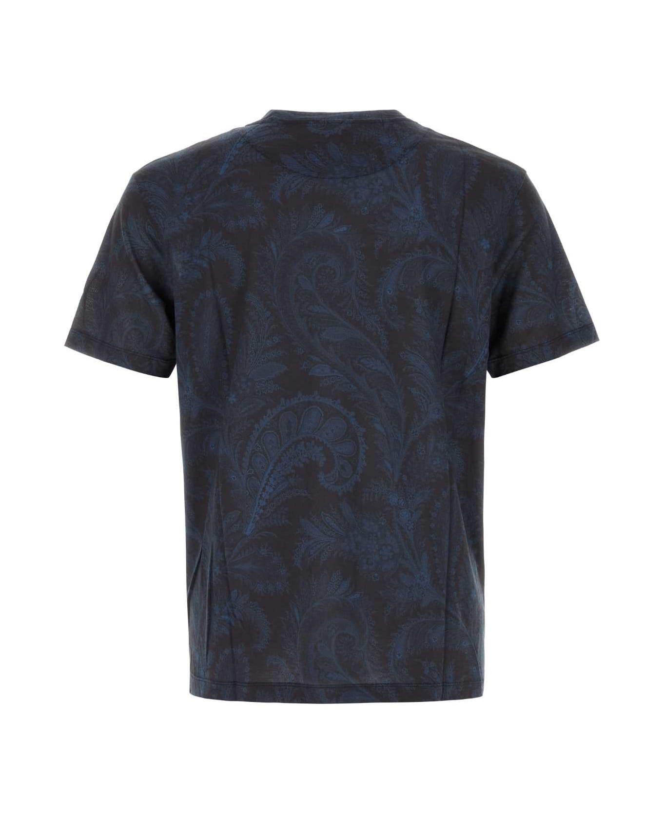 Etro Embroidered Lyocell T-shirt - X0883