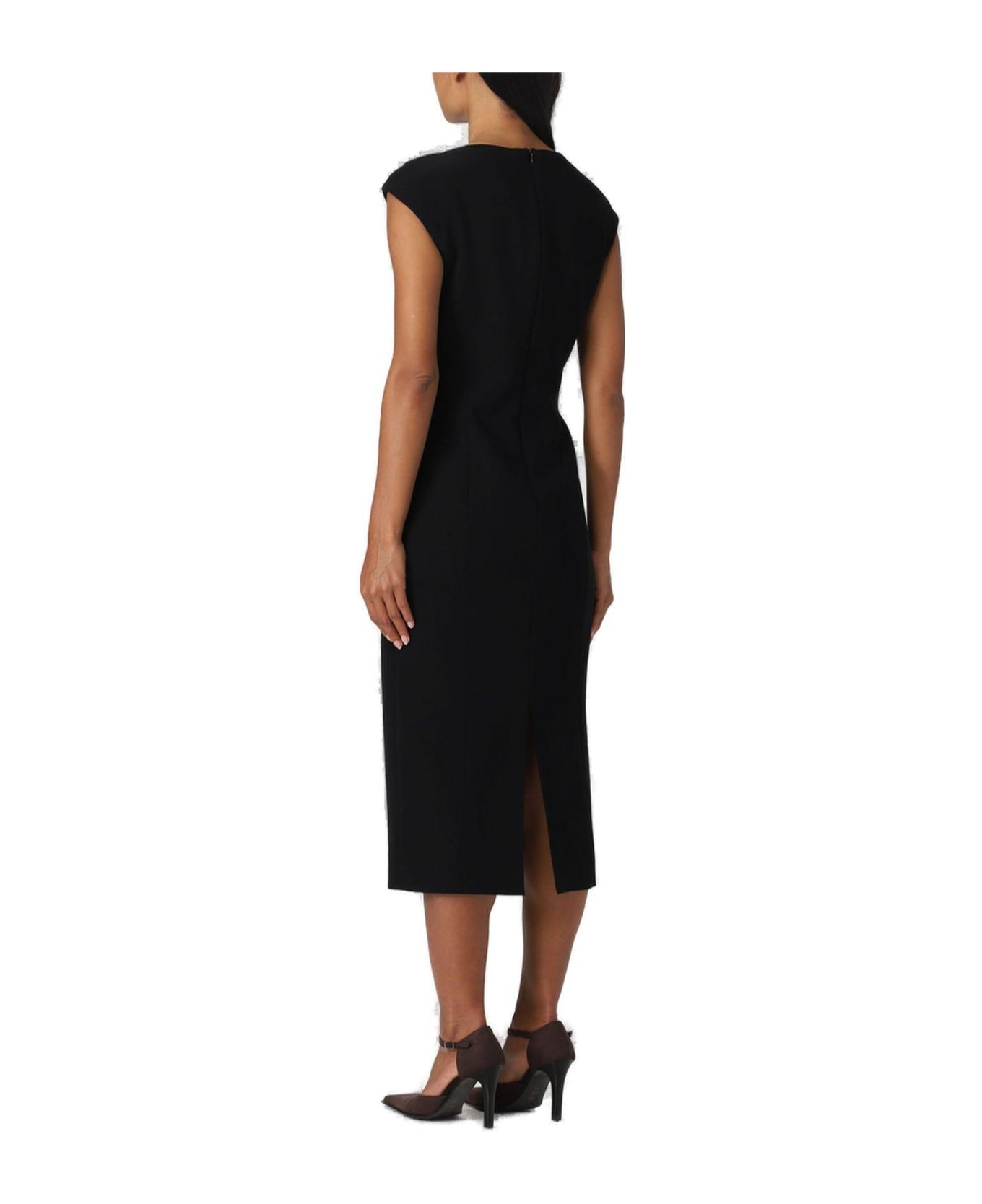 Max Mara Studio Slim-fit Cady Dress - Black ワンピース＆ドレス