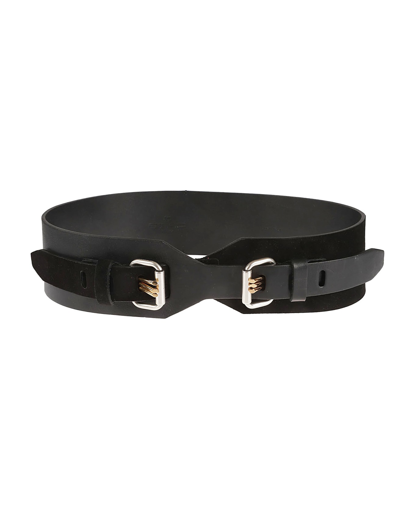 Etro Thick Double Adjustable Belt - Black
