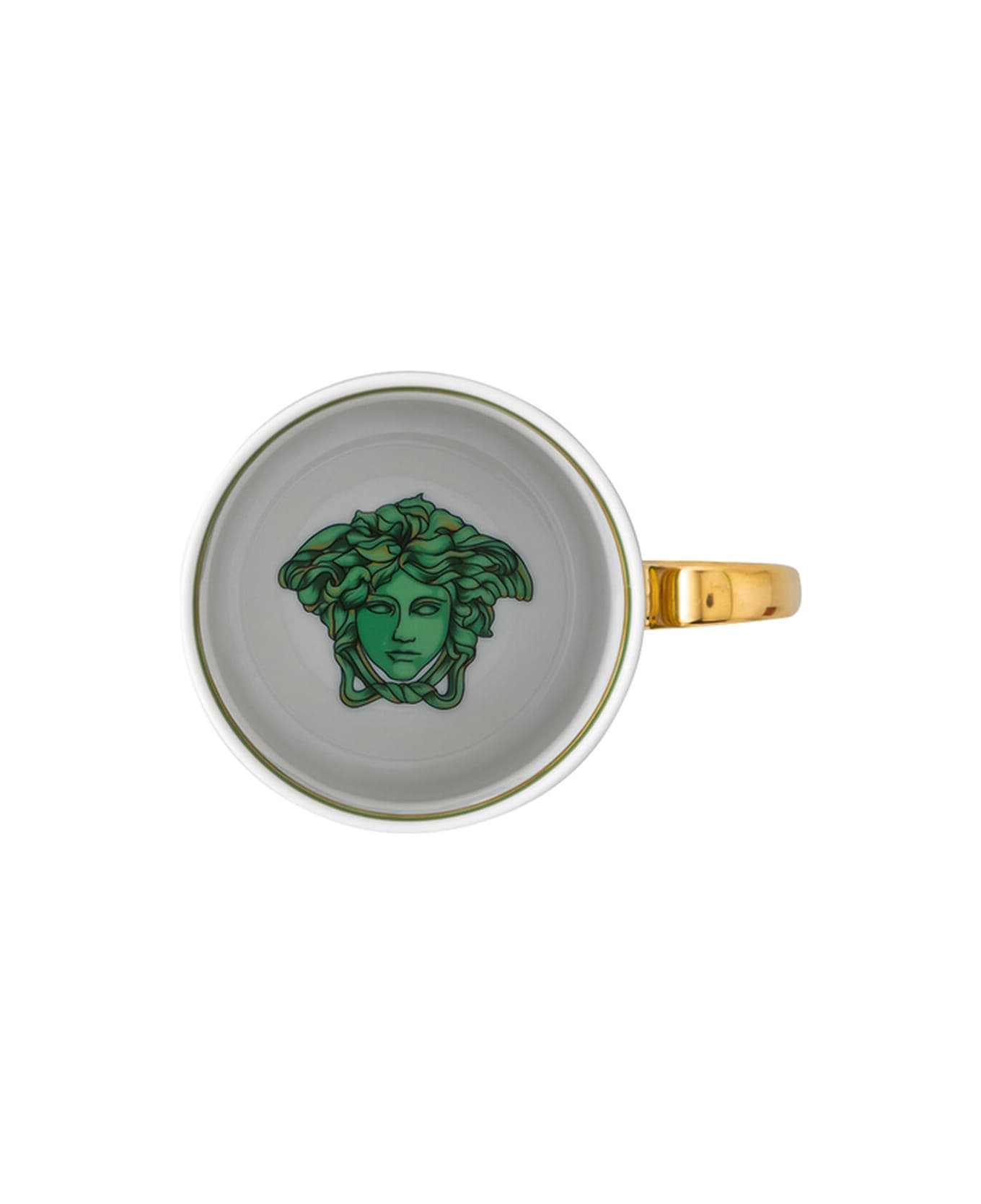 Versace Tazza Mug Con Manico Medusa Garland - Verde e Oro