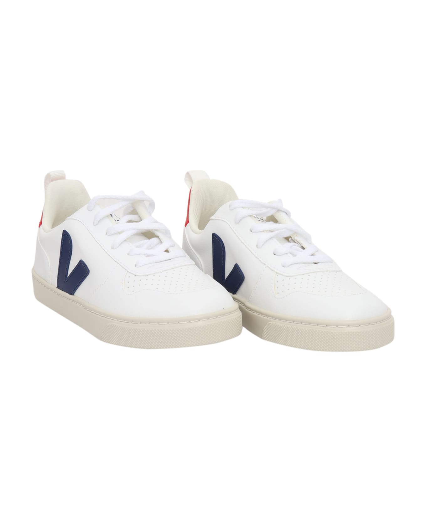 Veja Small V-10 Sneakers - WHITE