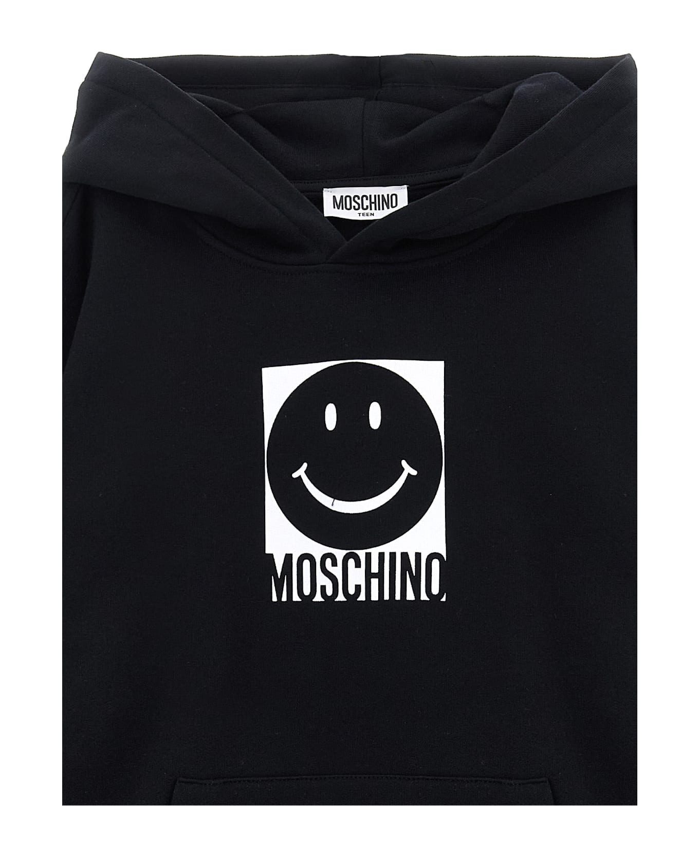 Moschino Printed Hoodie - Black  