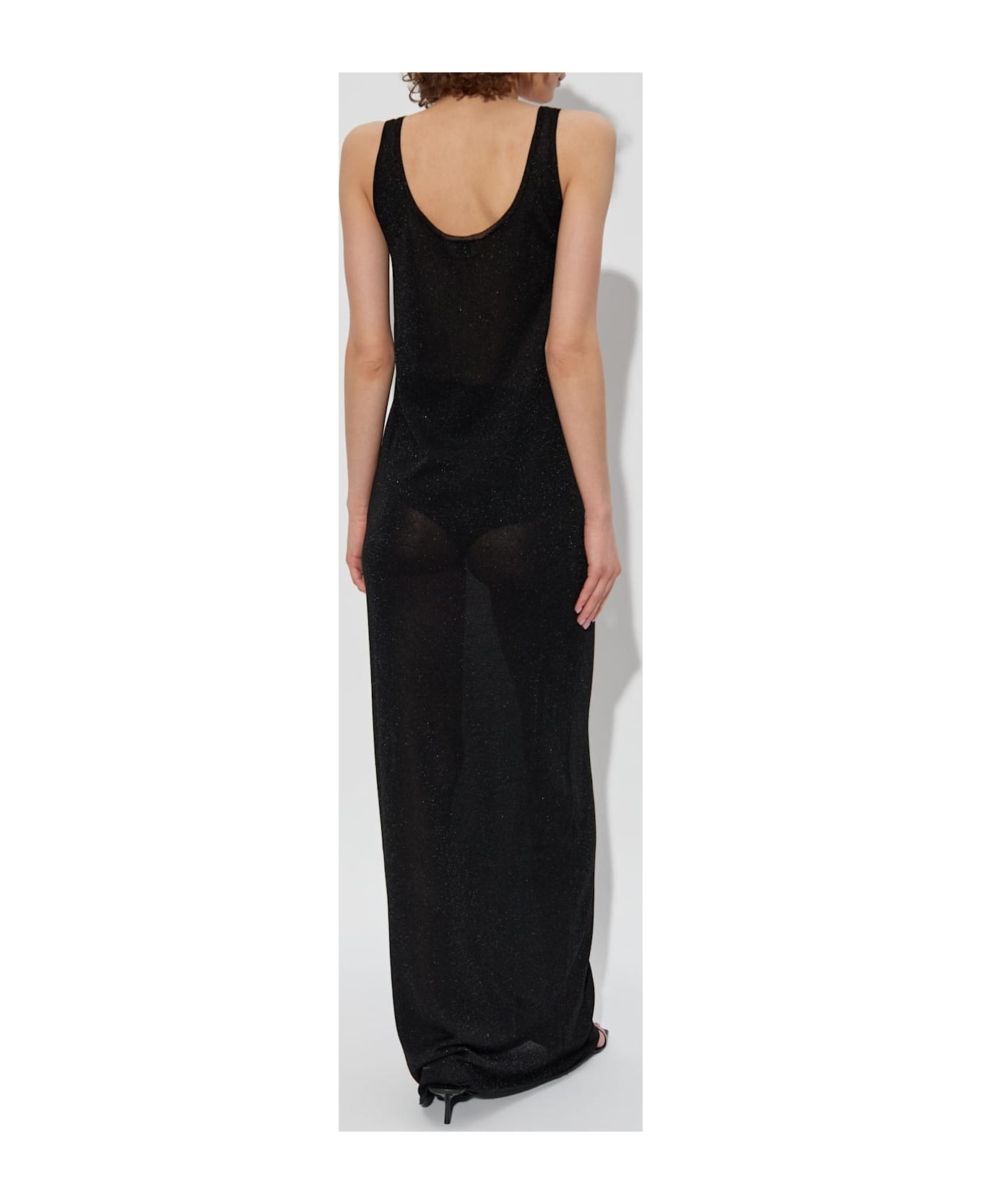 Saint Laurent Dress With Lurex Thread - BLACK