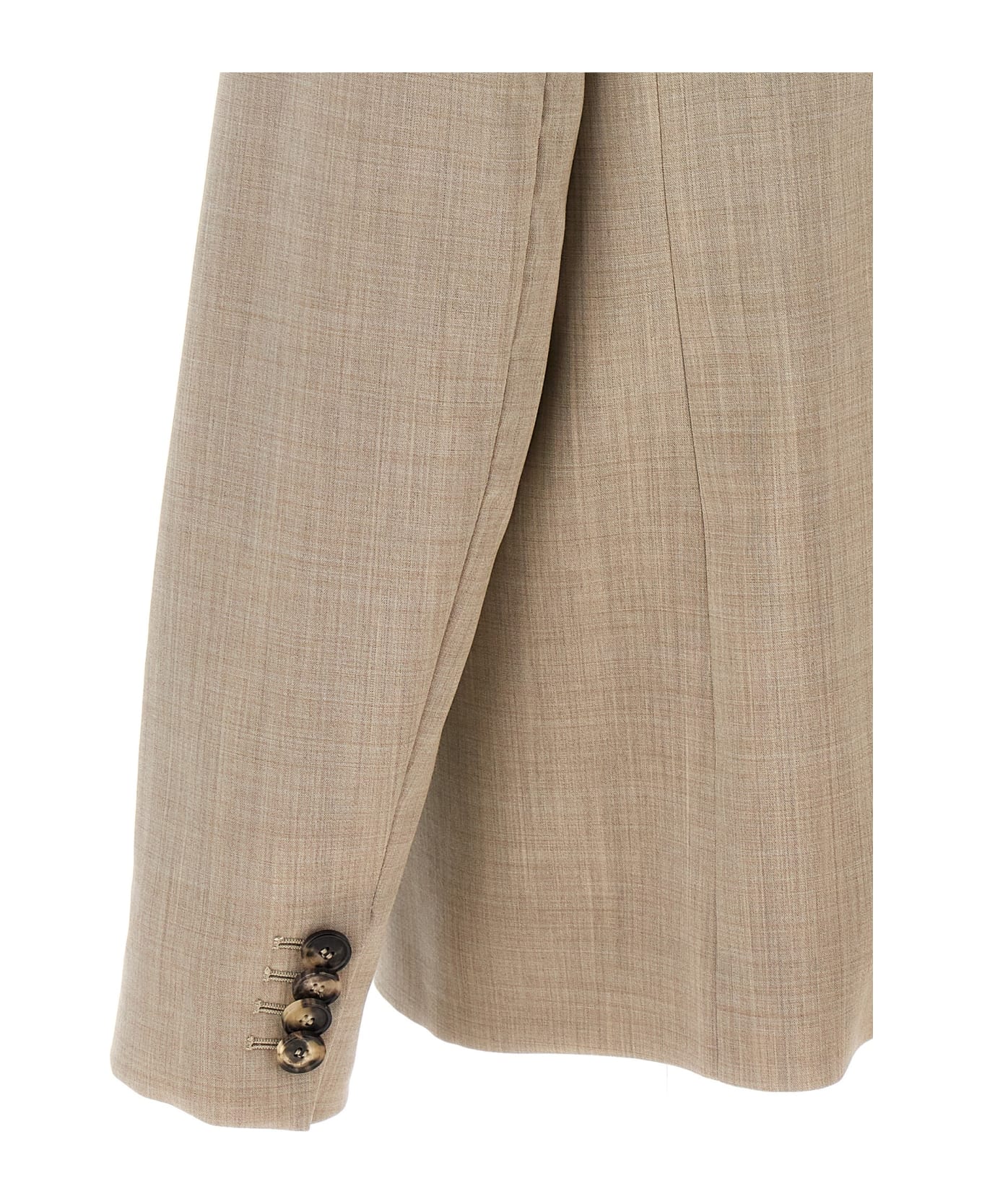 Loewe Tailored Blazer With Back Lace - Beige