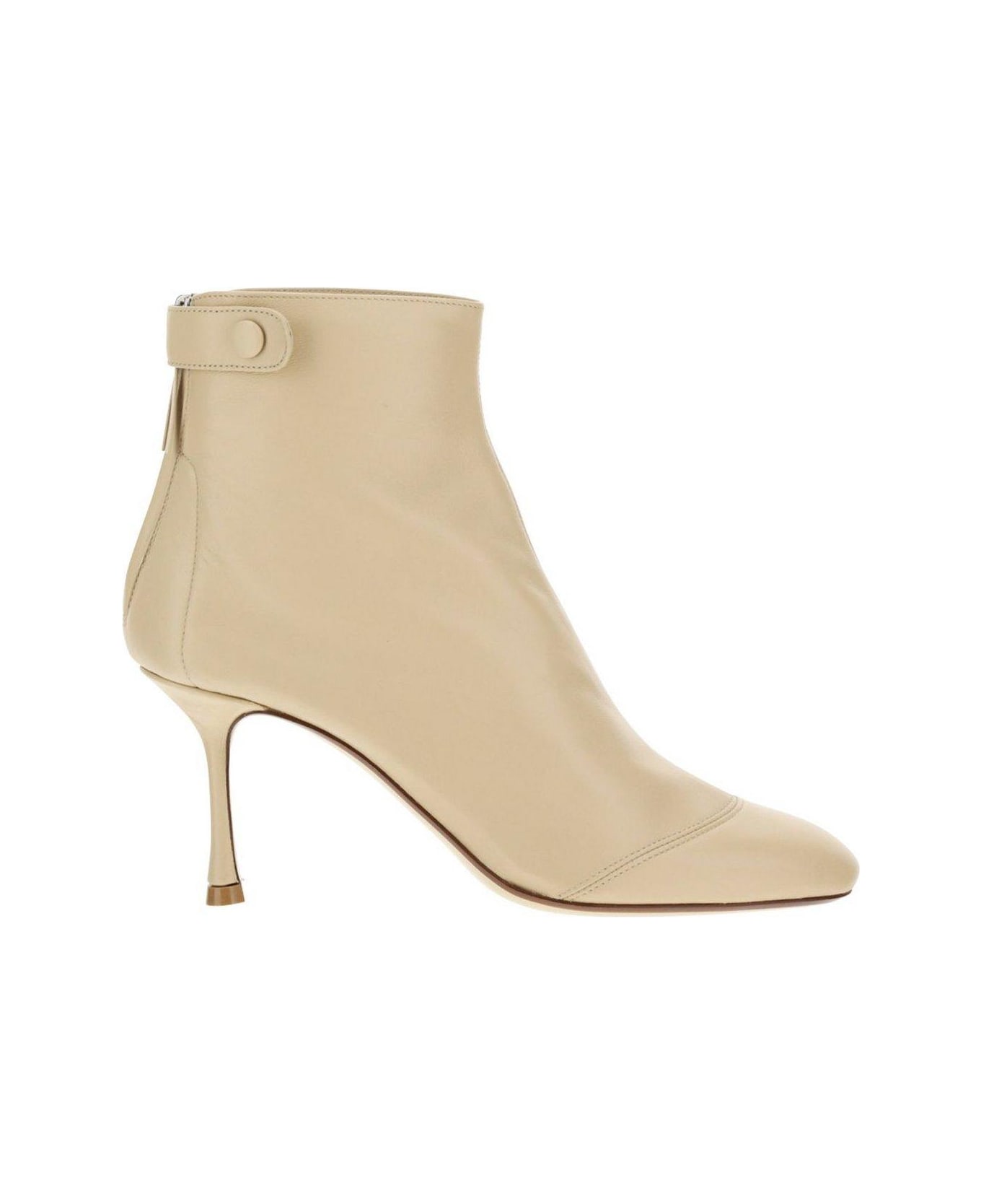 Francesco Russo Round-toe Ankle-length Boots - Grey