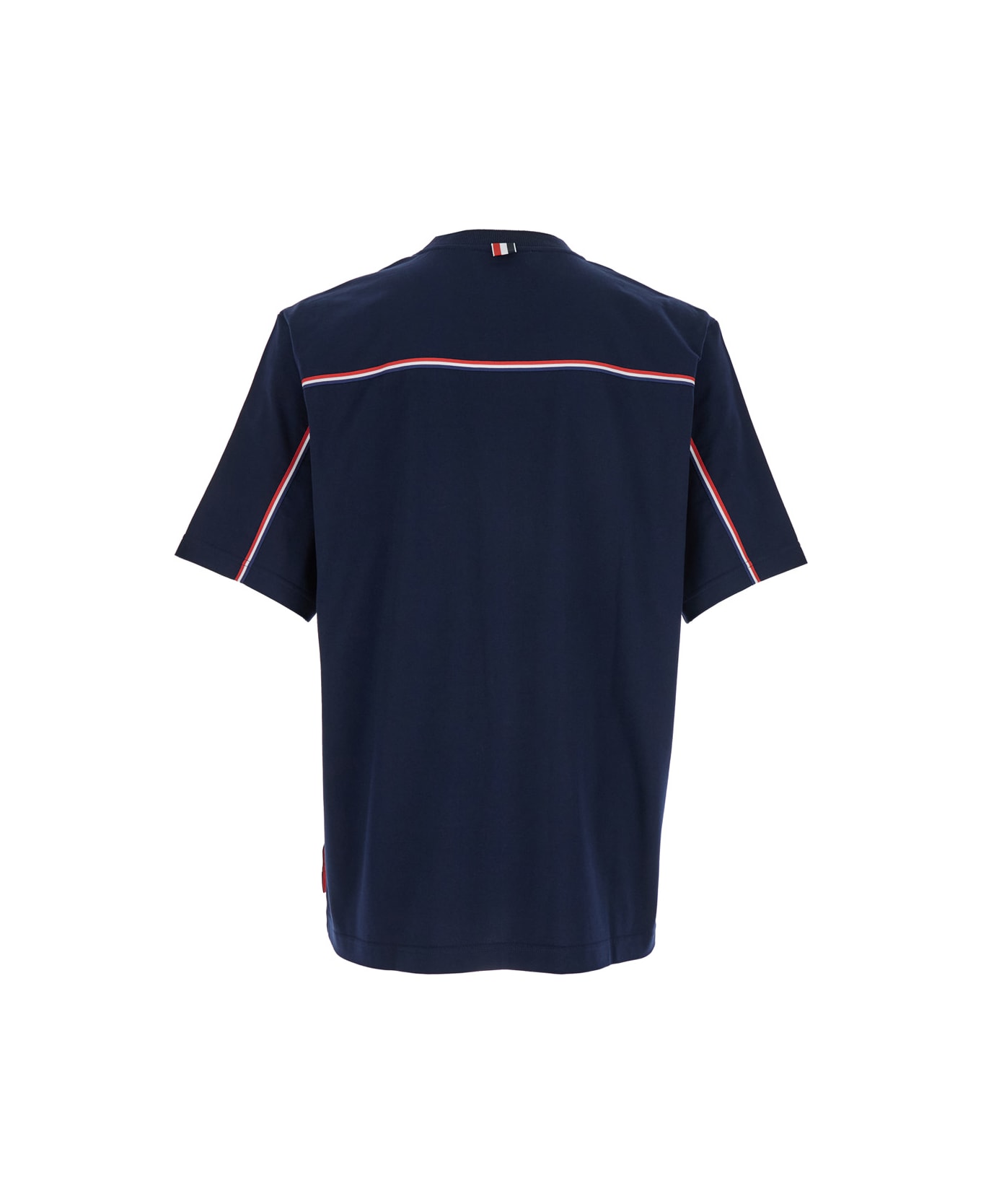 Thom Browne 
rwb Knit Trim
 T-shirt - Blu