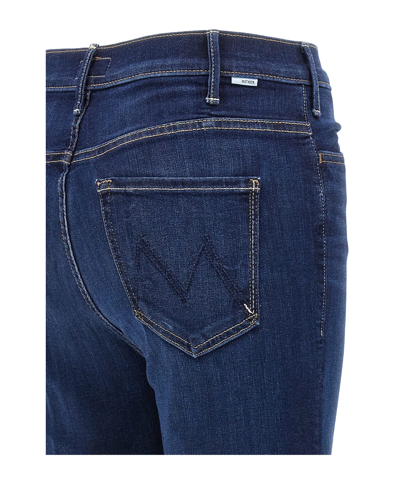 Mother 
the Hustler Flood Fray
 Jeans - Blue