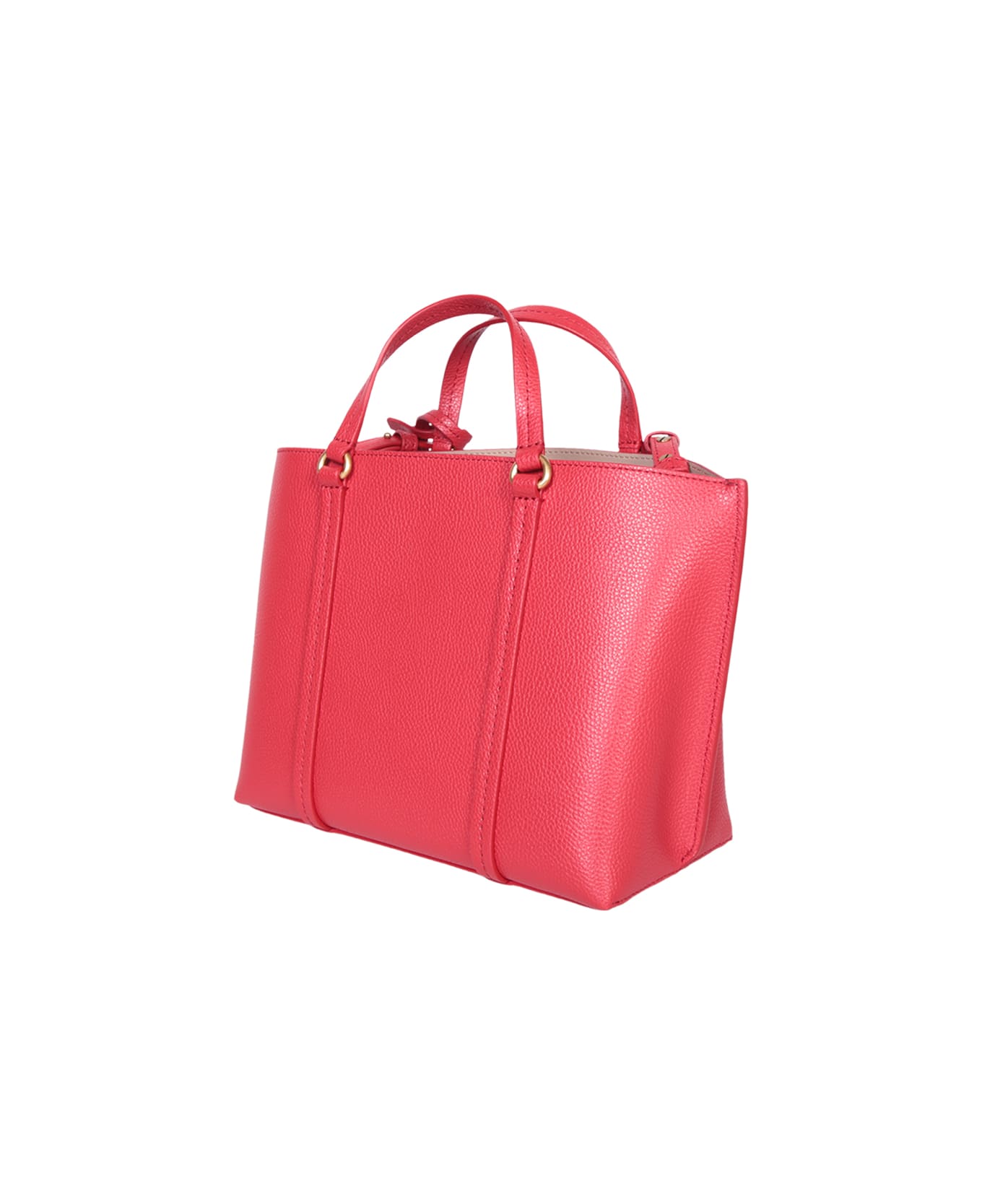 Pinko Pink Carrie Shopper Bag By Pinko - Red