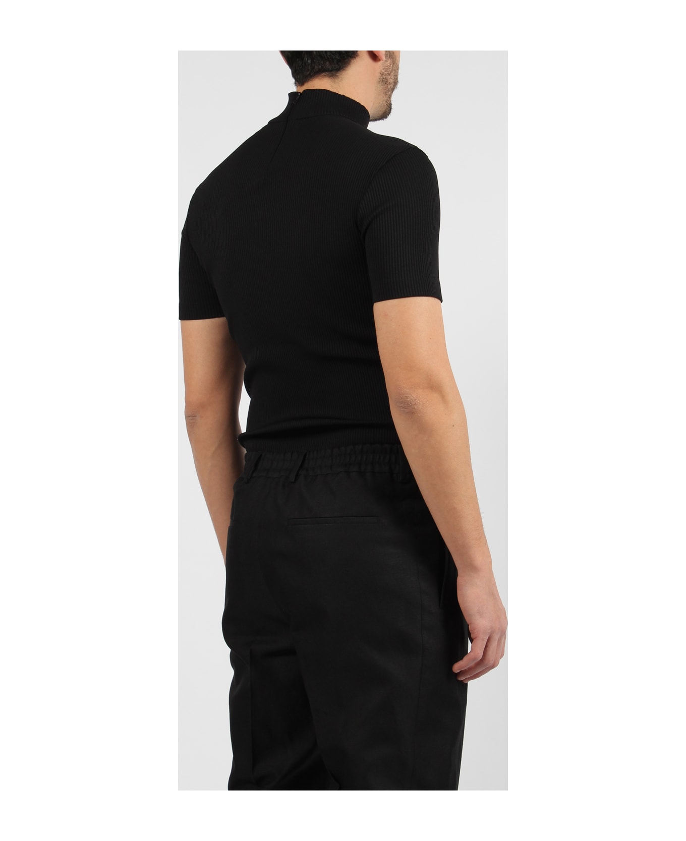 Fendi Short-sleeved Turtleneck Jumper - Black シャツ