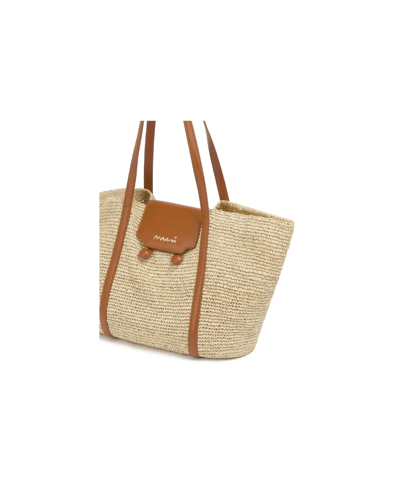 Marni Medium 
trunkaroo
 Shopping Bag - Natural