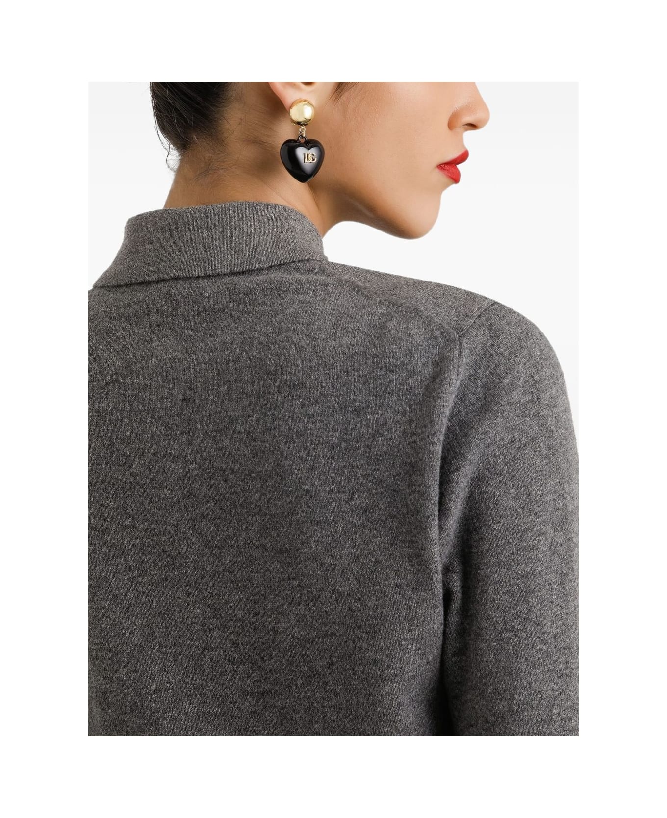 Dolce 
Gabbana Dolce &amp; Gabbana Medium Gray Polo - Grey