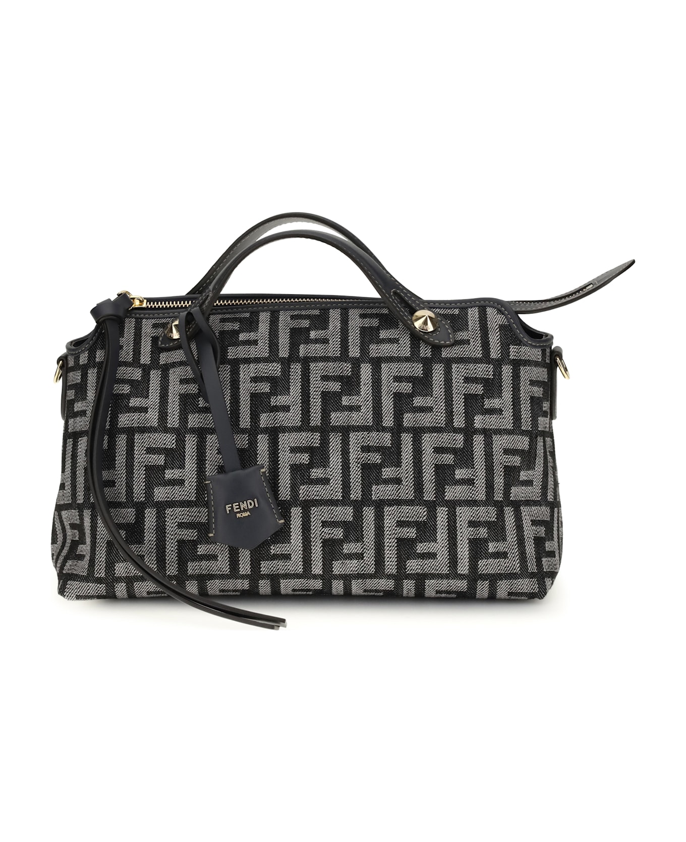 Fendi Ff Denim Shoulder Bag