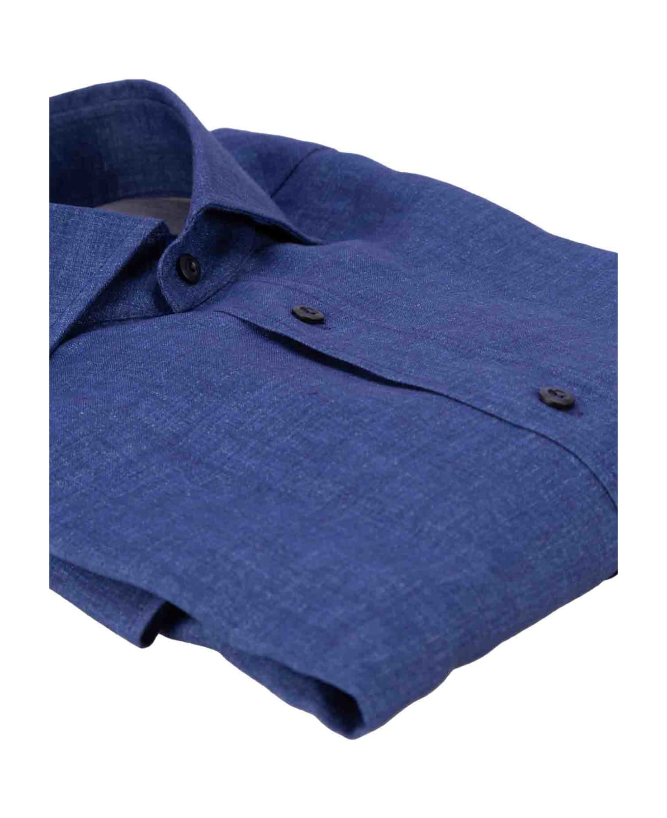 Brunello Cucinelli Linen Shirt - Blue シャツ
