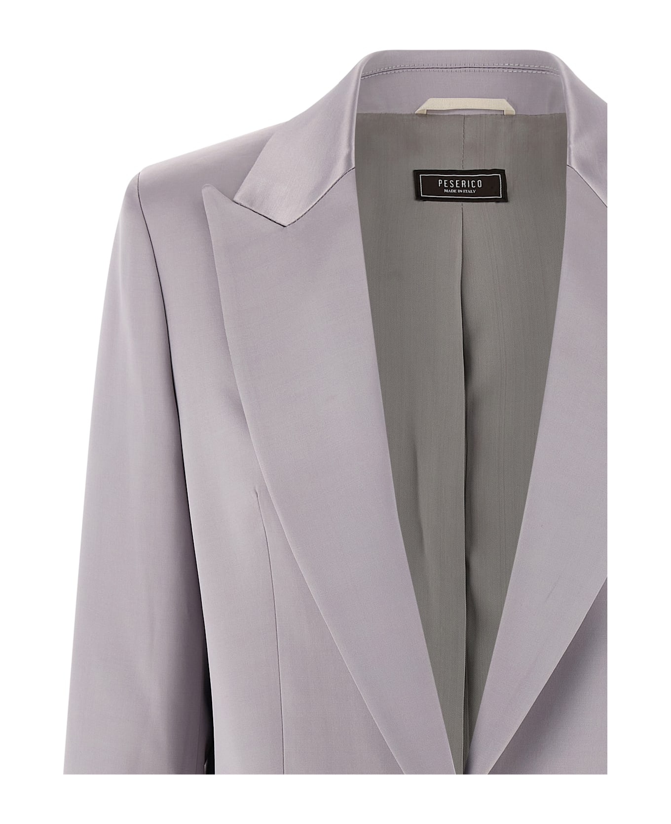Peserico Satin Blazer - Gray