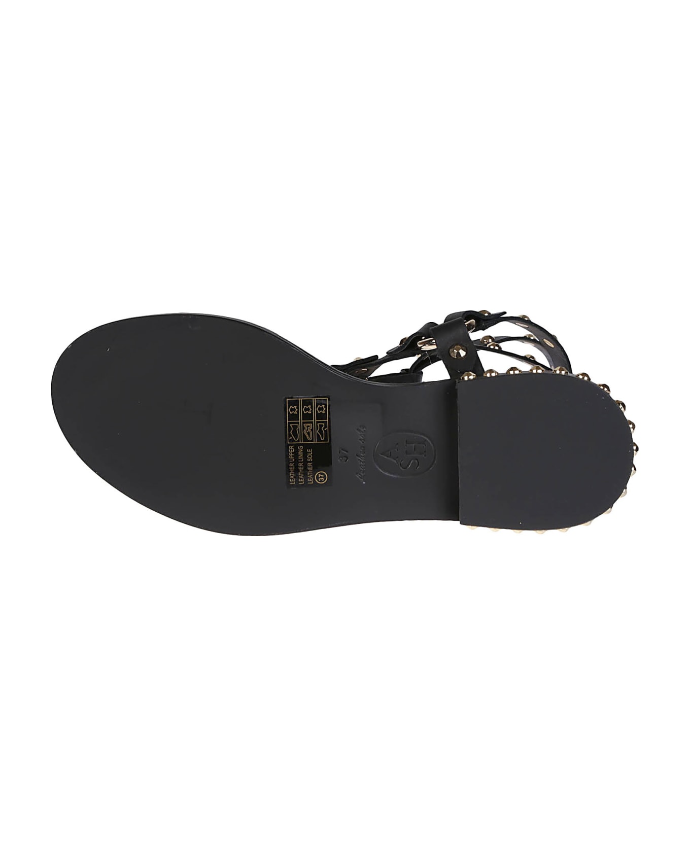 Ash Pulp Sandals - Black/sungold