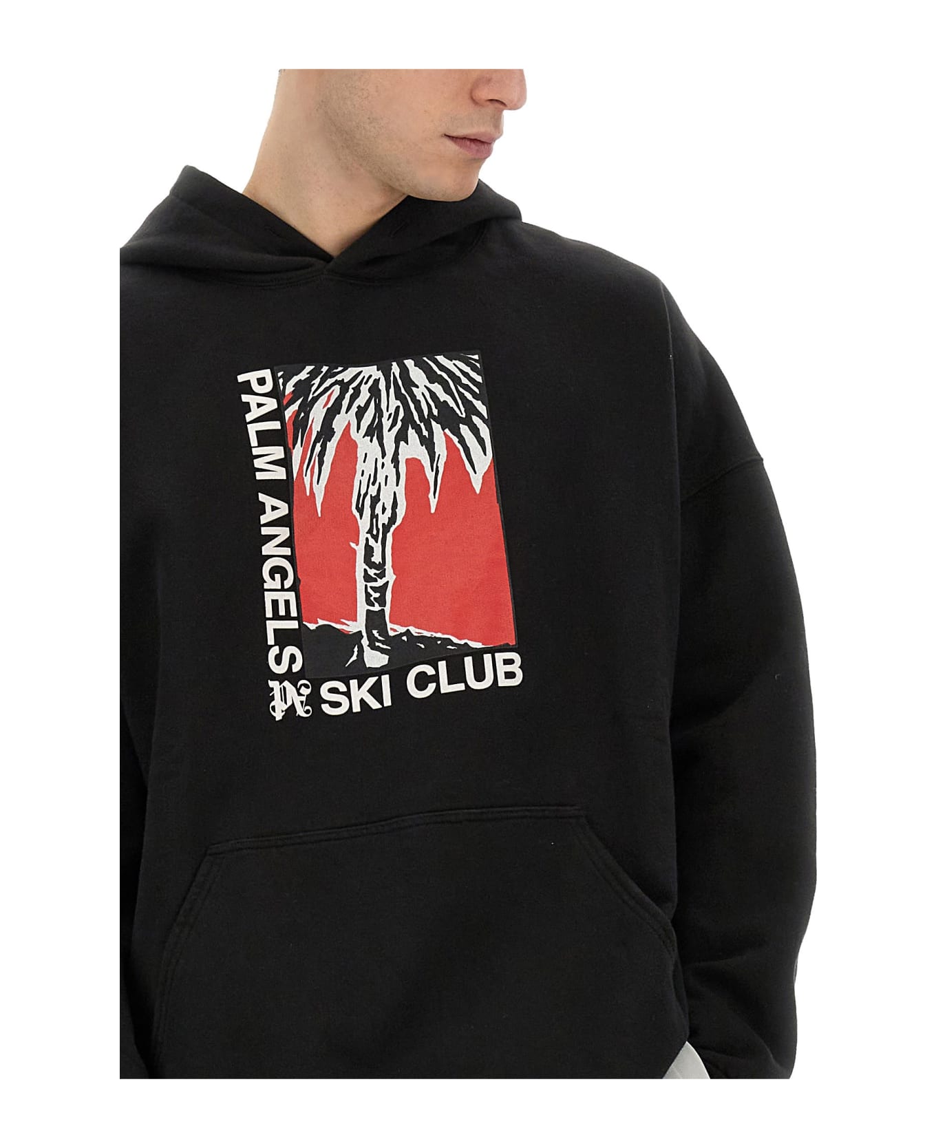 Palm Angels Palm Ski Club Print Sweatshirt - NERO フリース