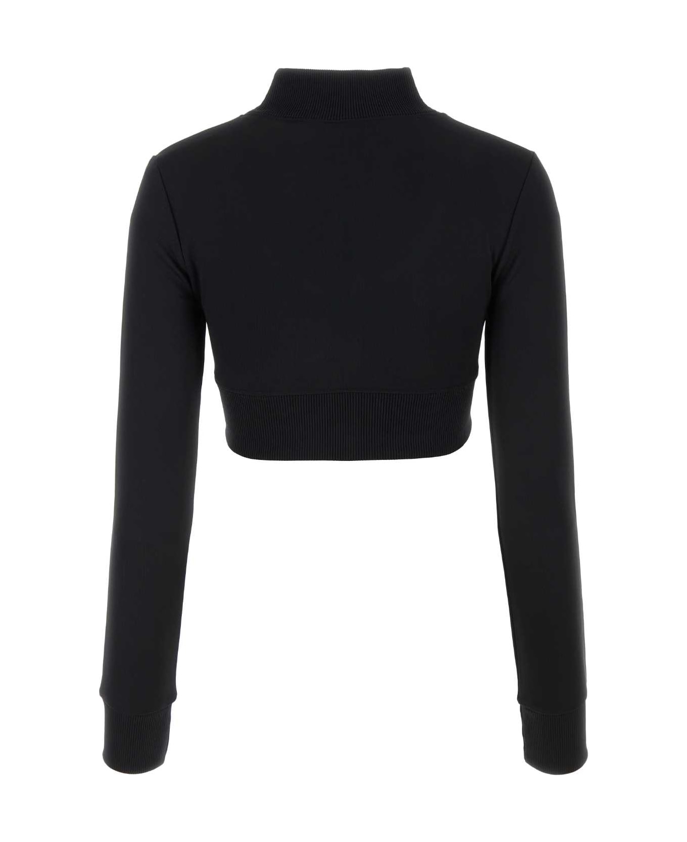 Courrèges Black Polyester Sweatshirt - Black