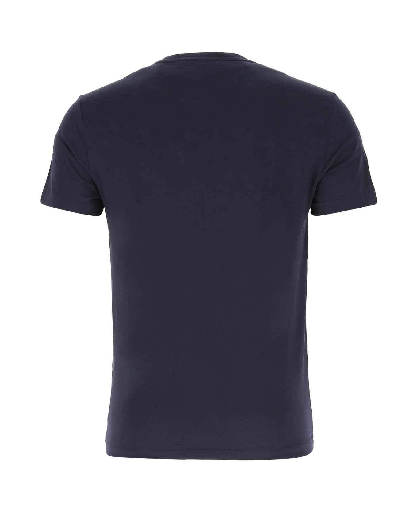 Polo Ralph Lauren Navy Blue Cotton T-shirt - 004