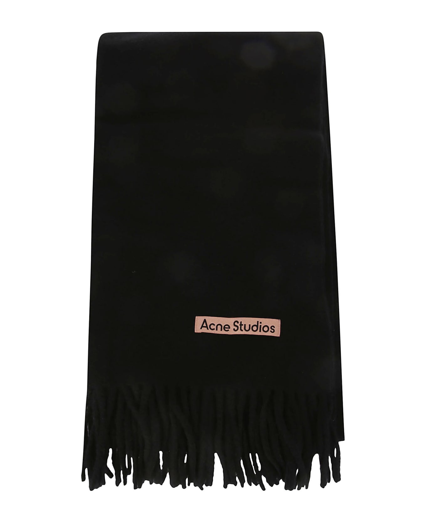Acne Studios Logo Label Fringe Scarf - 900 スカーフ