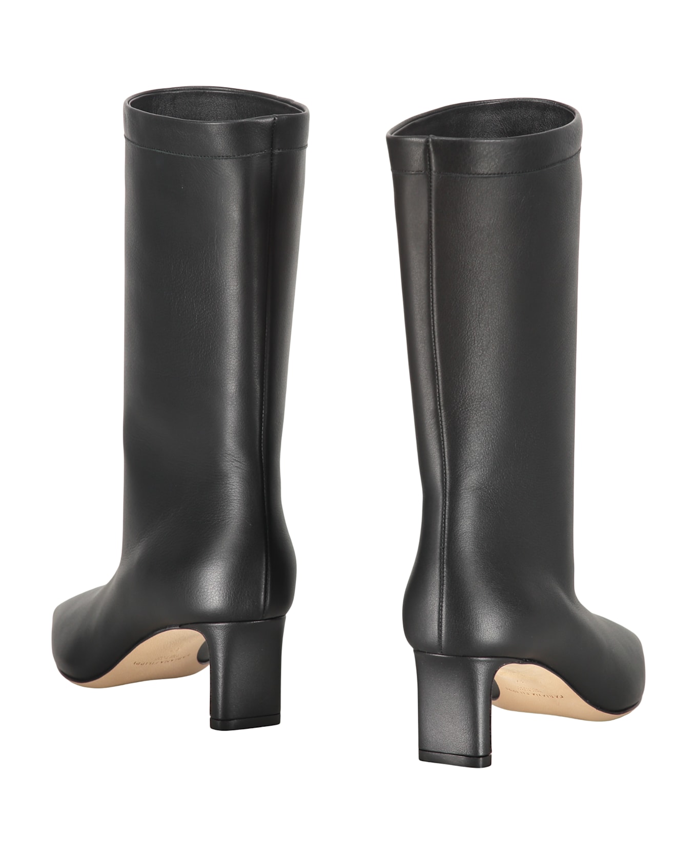 Fabiana Filippi Leather Ankle Boots - black