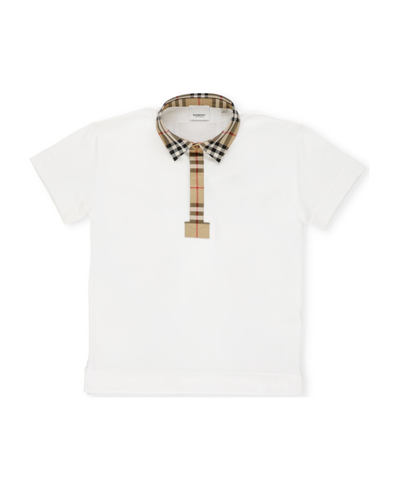 Burberry Vintage Check Trim Cotton Pique Polo Shirt Tシャツ＆ポロシャツ