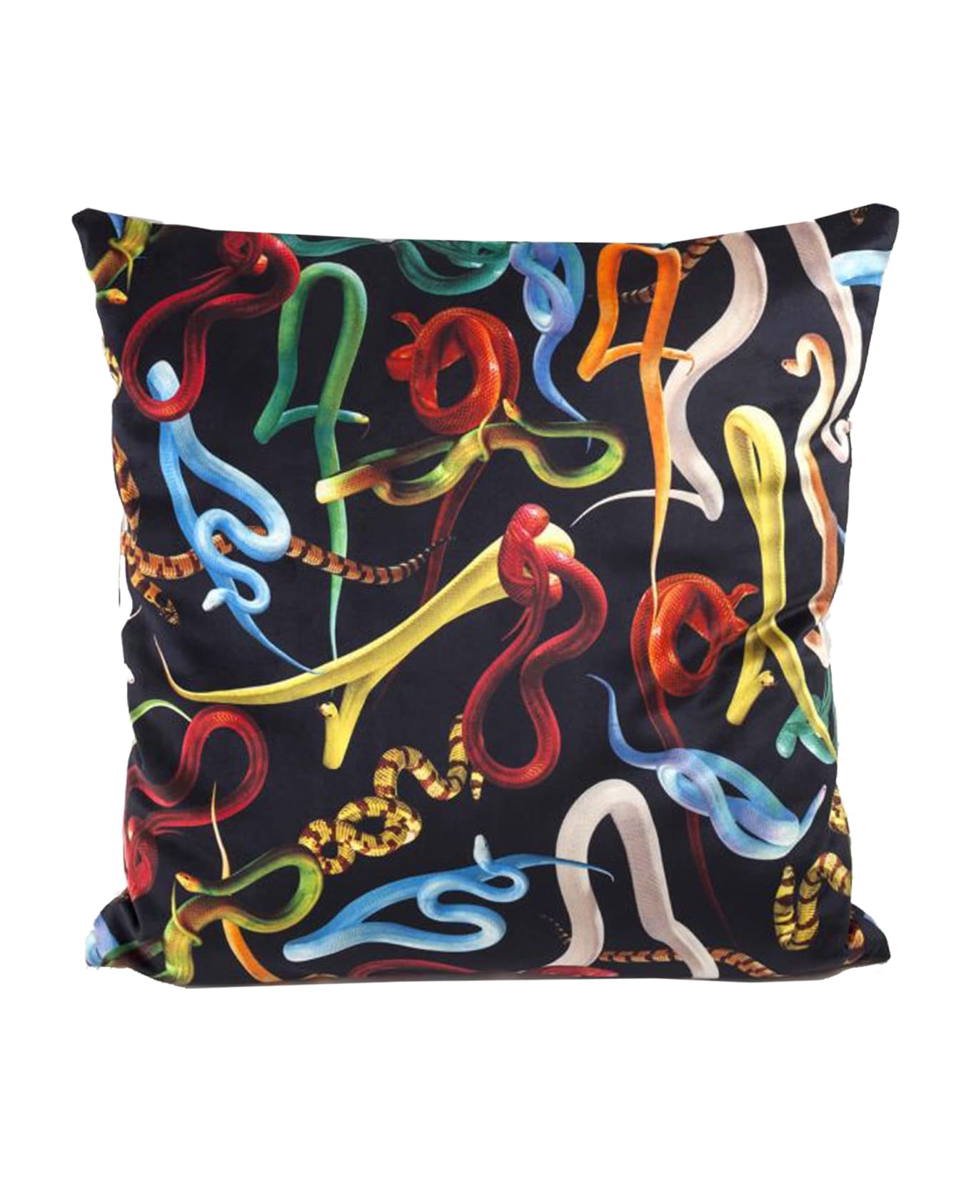 Seletti X Toiletpaper 'snakes' Cushion - Multicolor