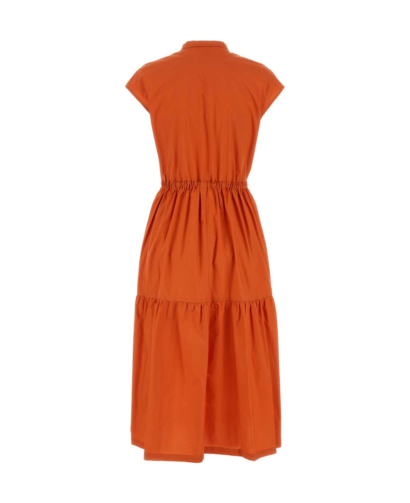 Woolrich Orange Cotton Dress - KOI ワンピース＆ドレス