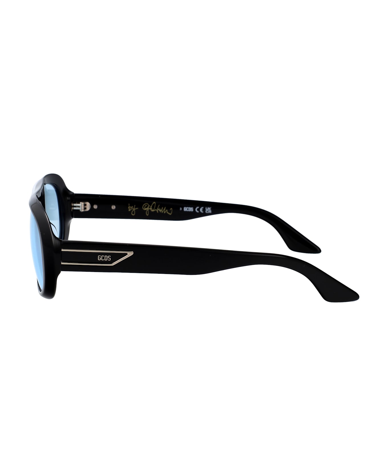 GCDS Gd0067 Sunglasses - nero lucido / blu