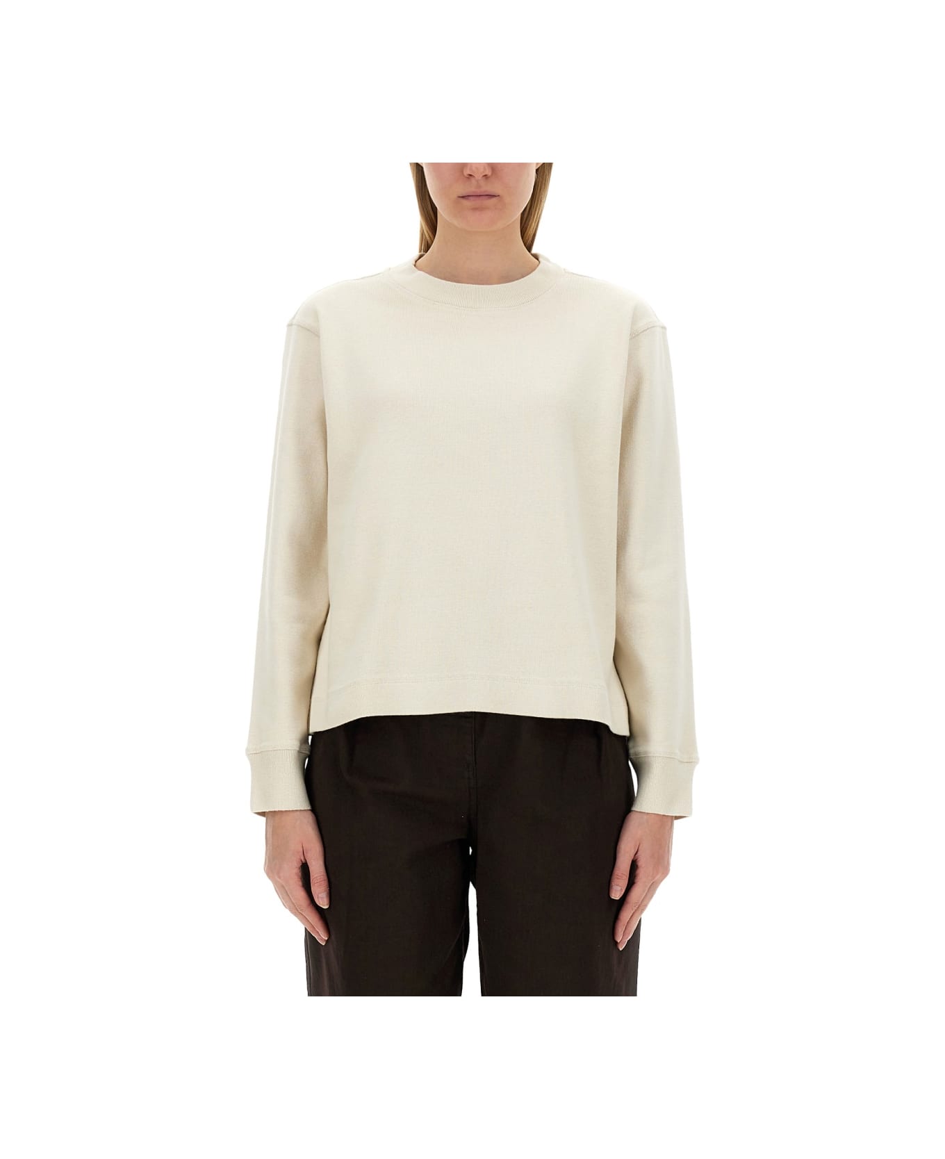 Margaret Howell Cotton Sweatshirt - WHITE