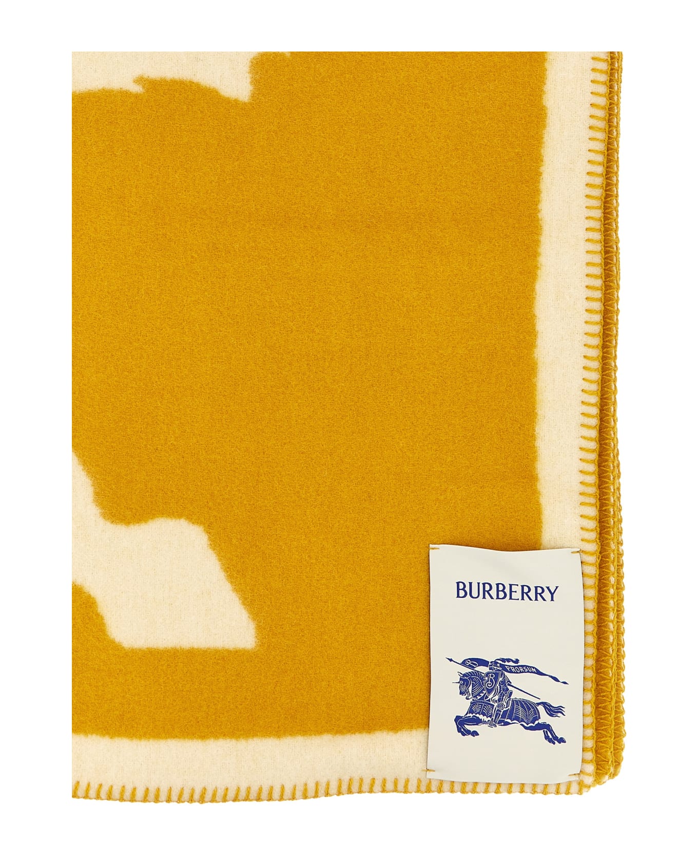 Burberry Logo Blanket - Yellow インテリア雑貨
