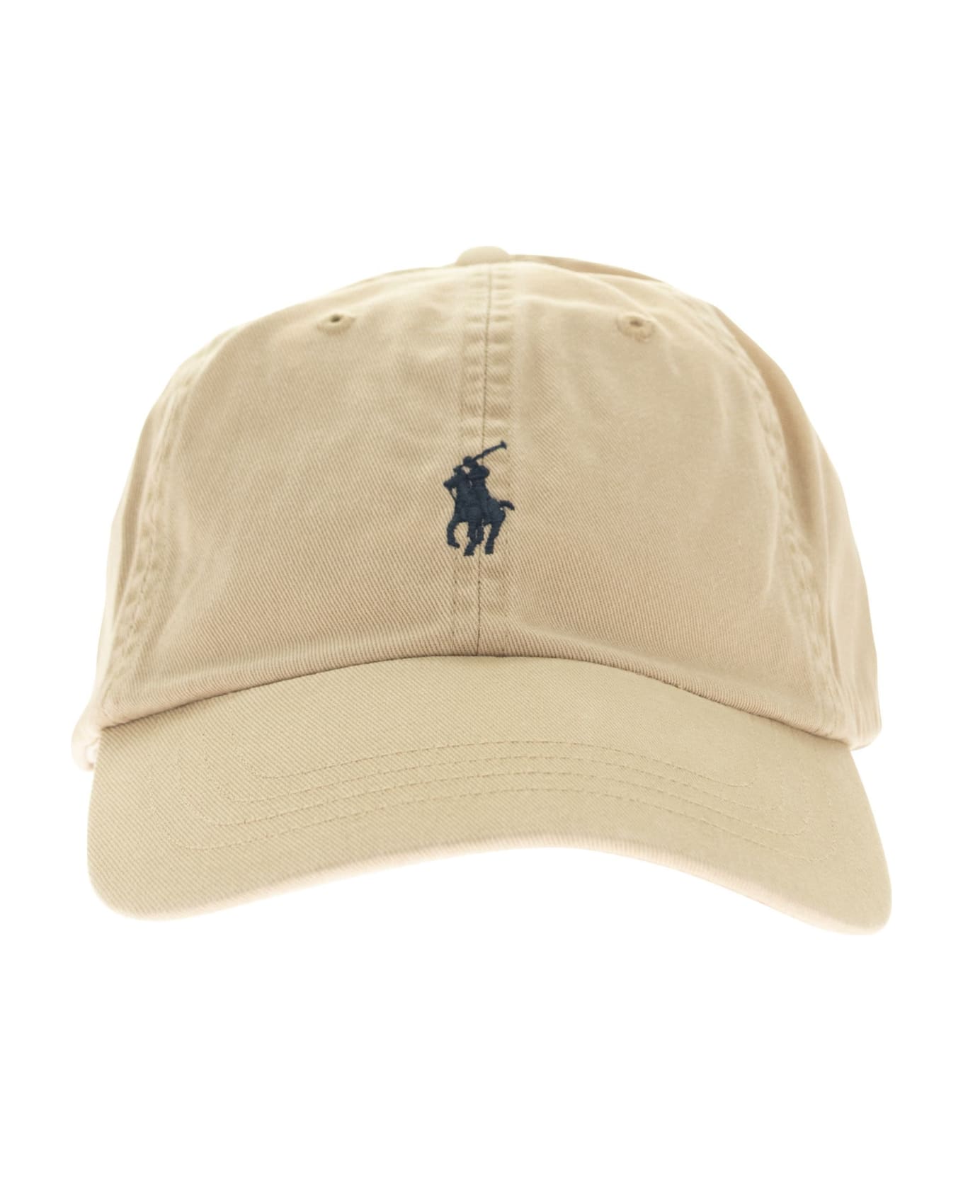 Polo Ralph Lauren Baseball Hat With Pony - Beige