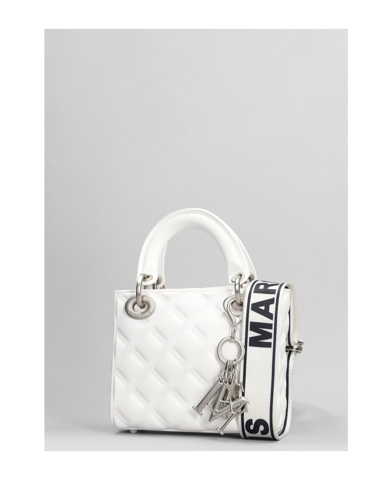 Marc Ellis Flat Missy S Hand Bag In White Pvc - white