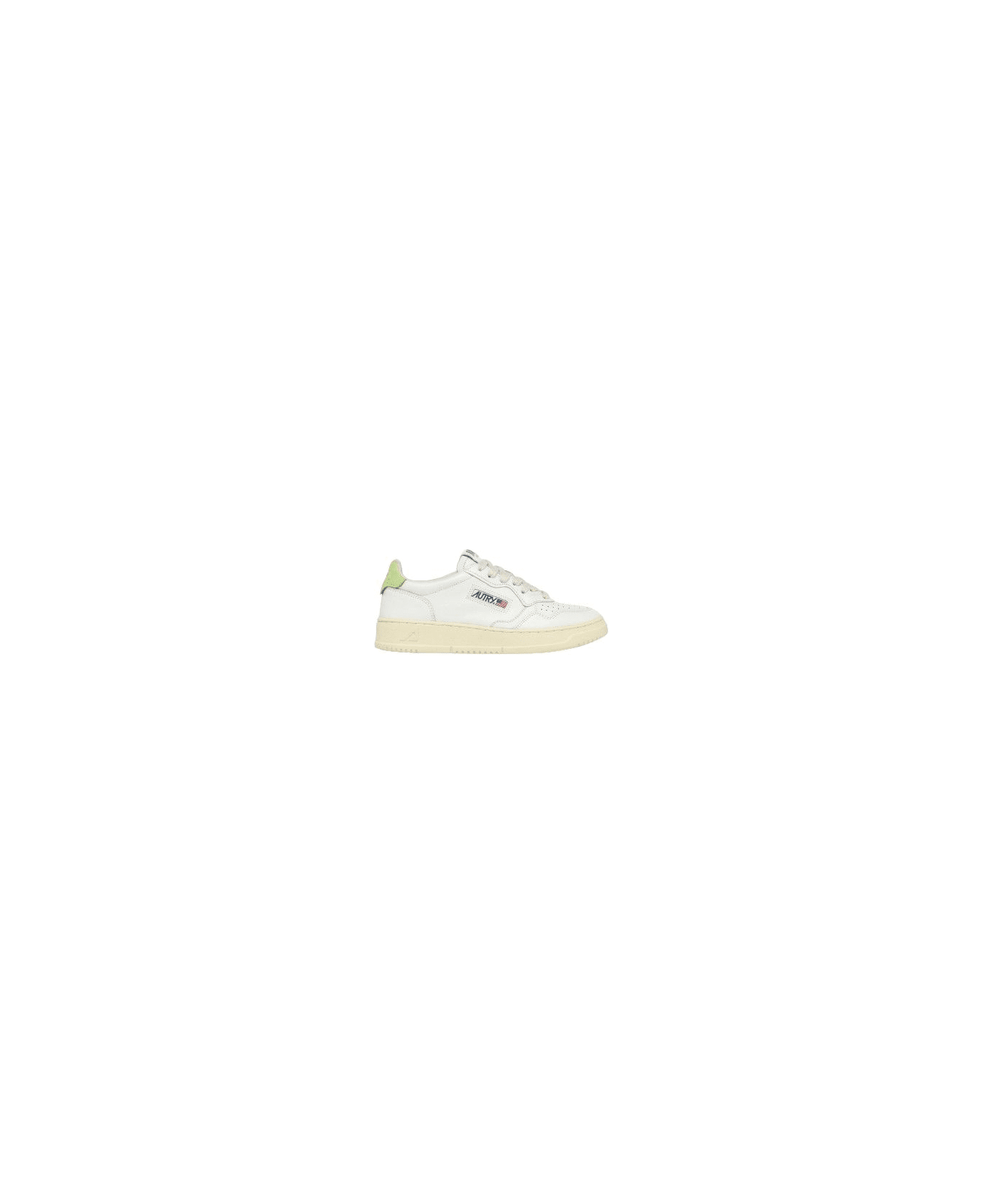 Autry Medalist Low Sneakers - White Snap Green スニーカー