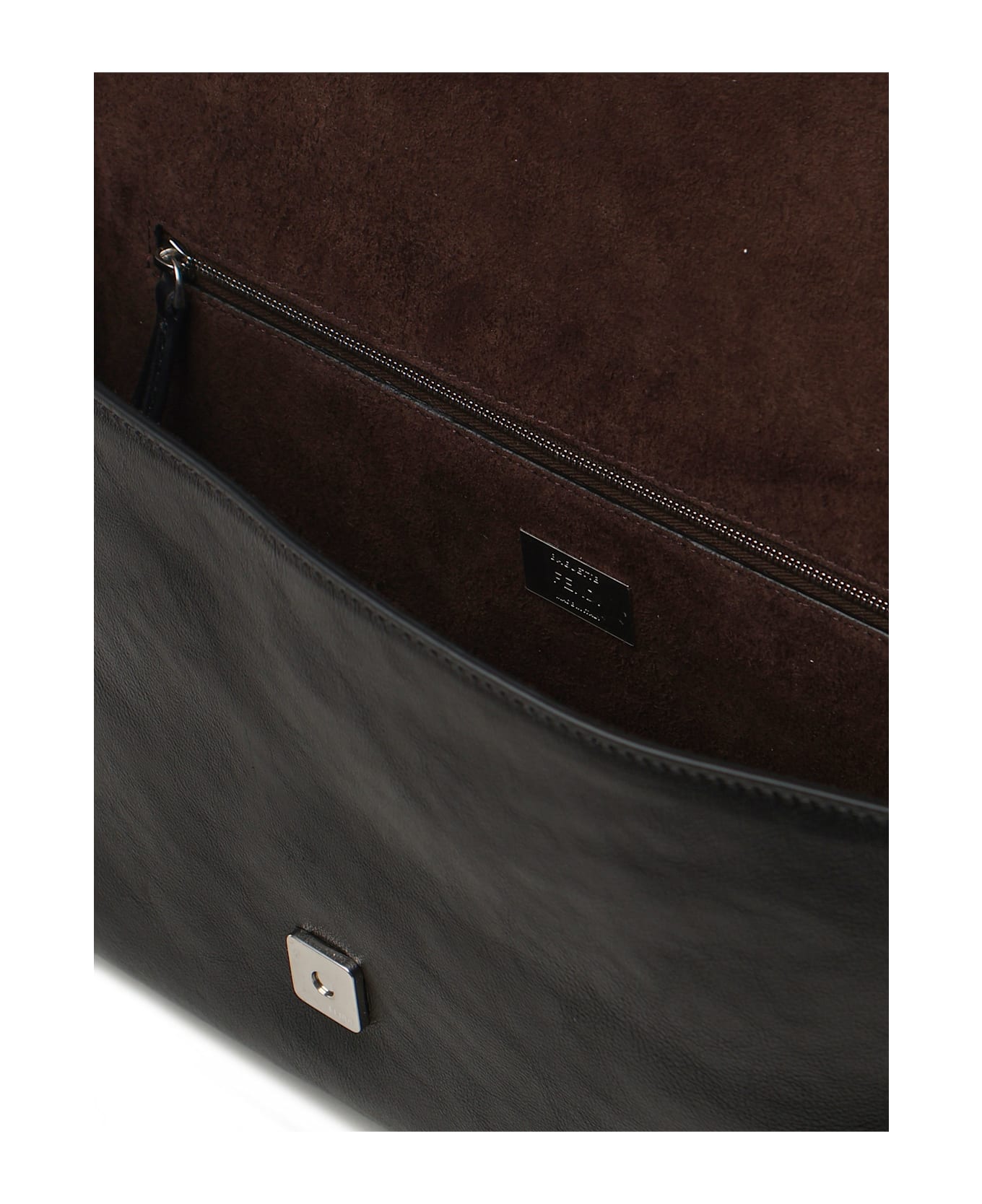 Fendi Baguette Bag With Shoulder Strap - Black