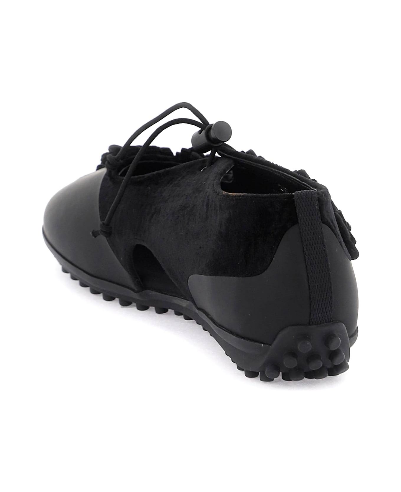 Cecilie Bahnsen Shay Open Flat Ballet Shoes - BLACK (Black)