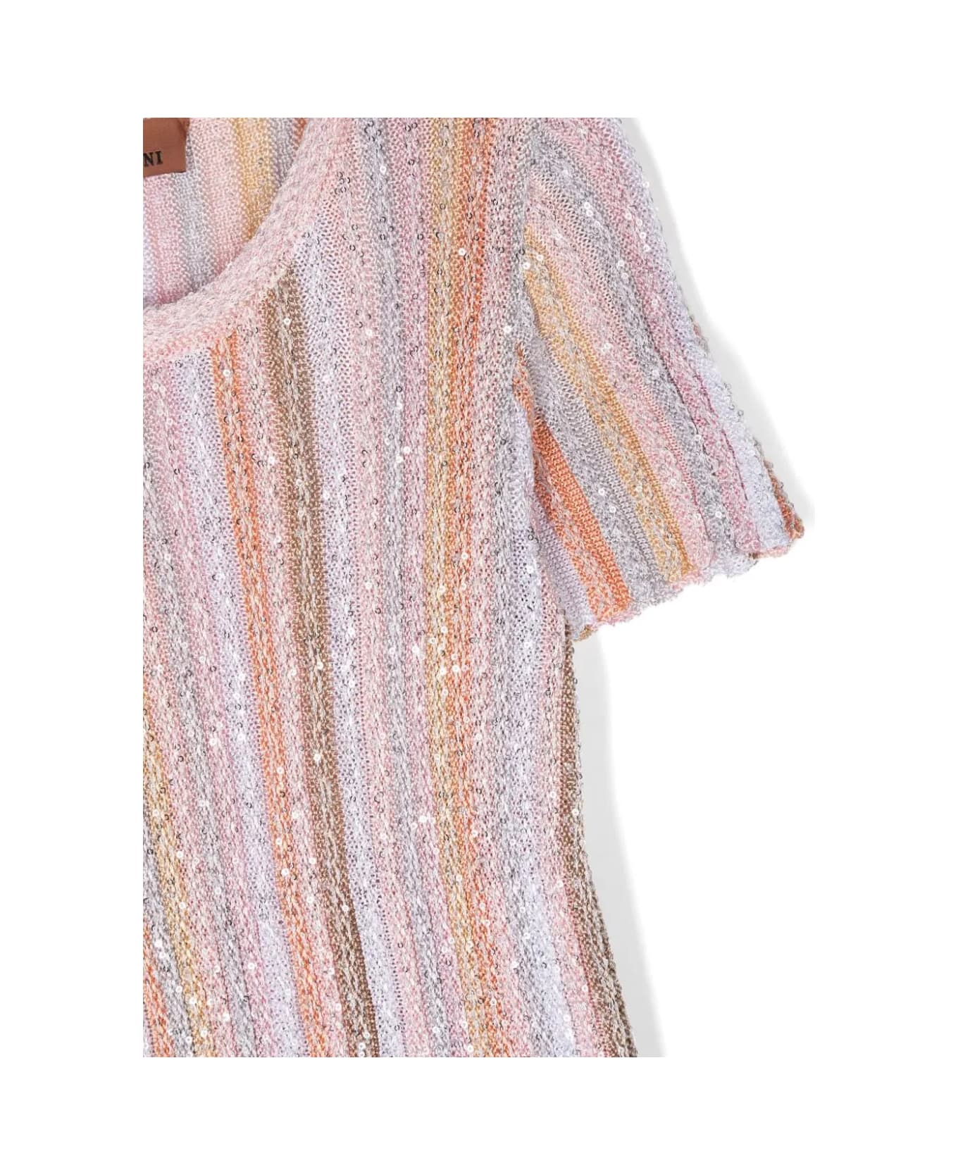 Missoni Kids Chevron Knitted Lurex Dress - Multicolour ワンピース＆ドレス