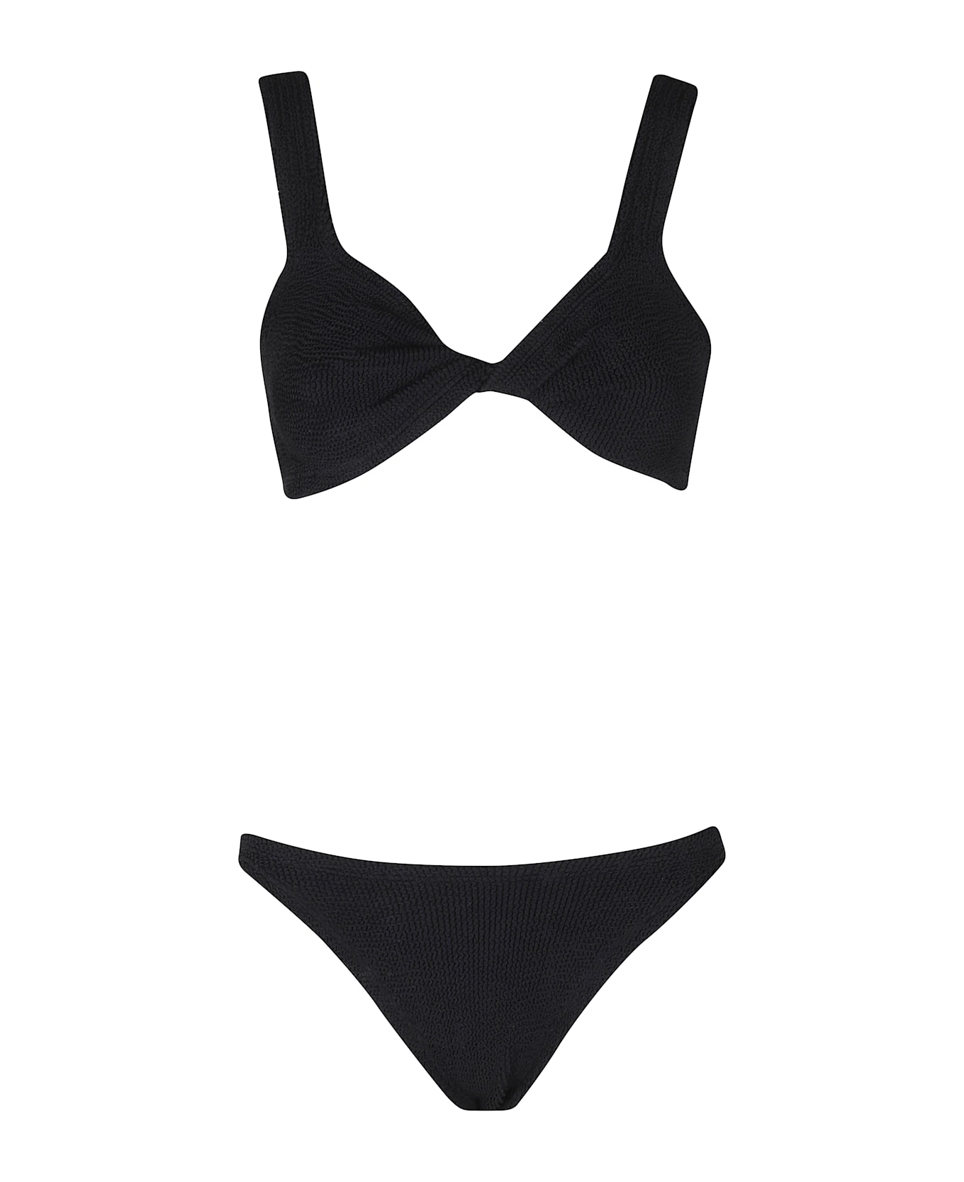 Hunza G Crinkle Bikini - Black