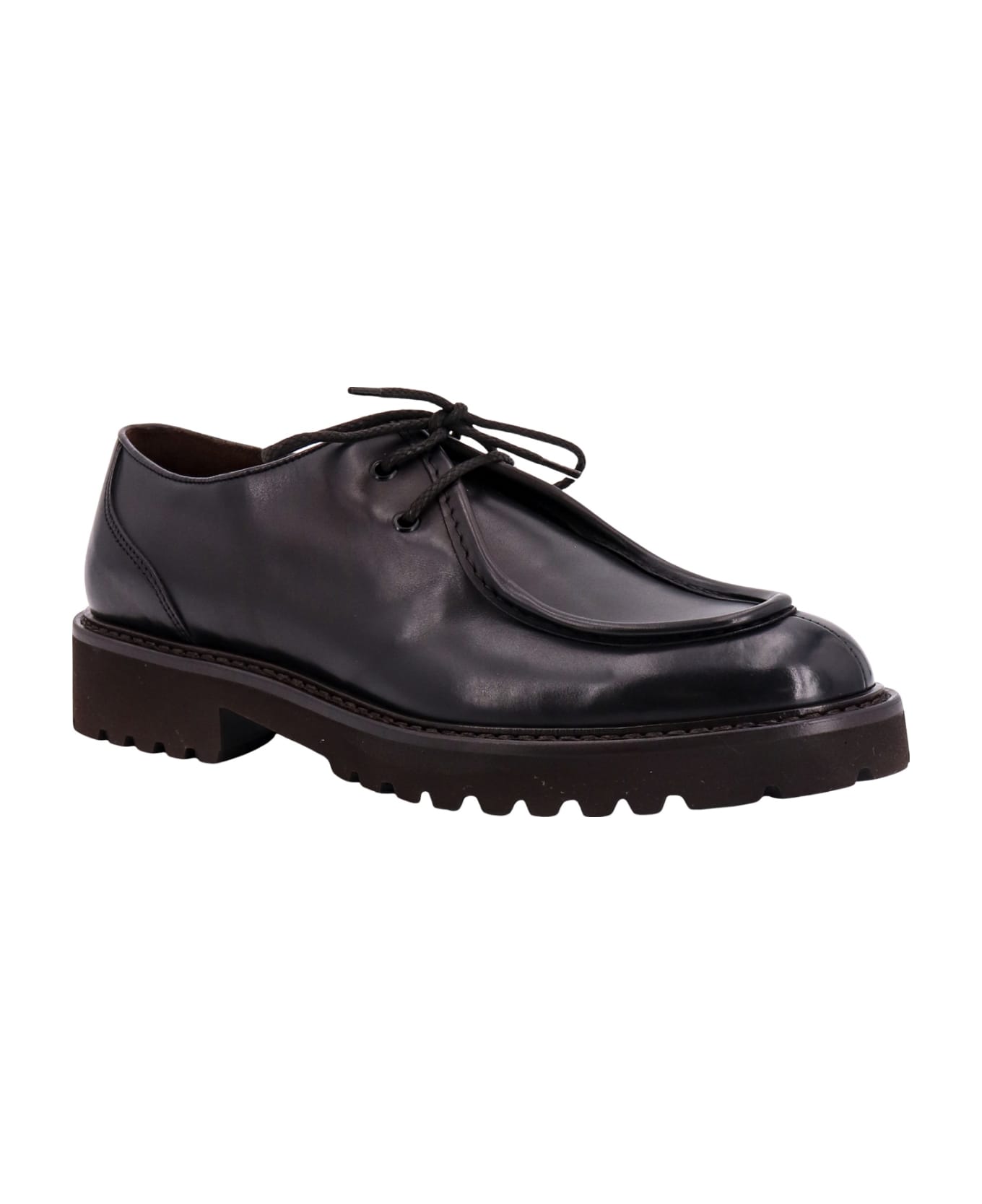Doucal's Lace-up Shoe - Brown