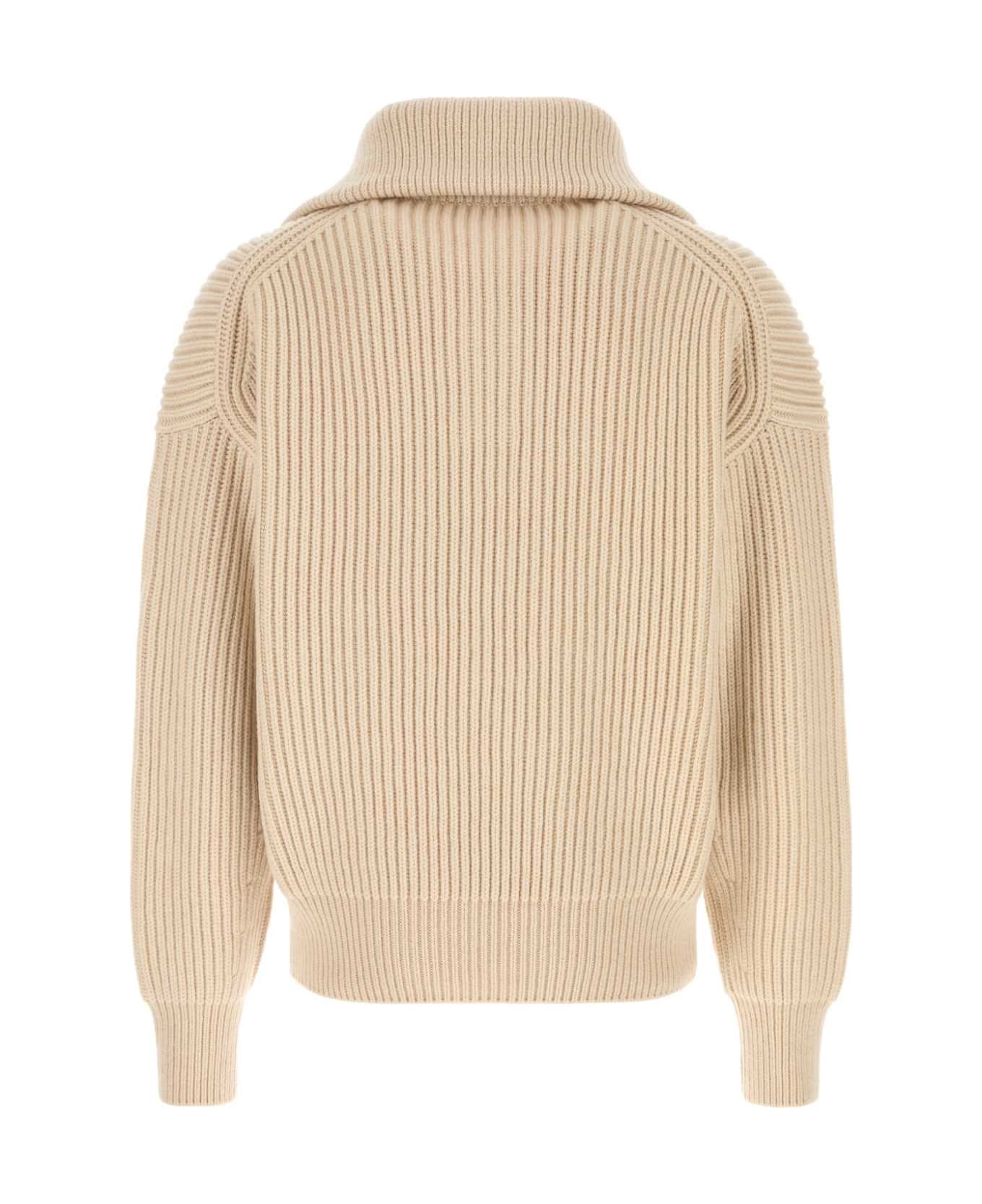 Alexander McQueen Sand Cashmere Sweater - IVORY ニットウェア