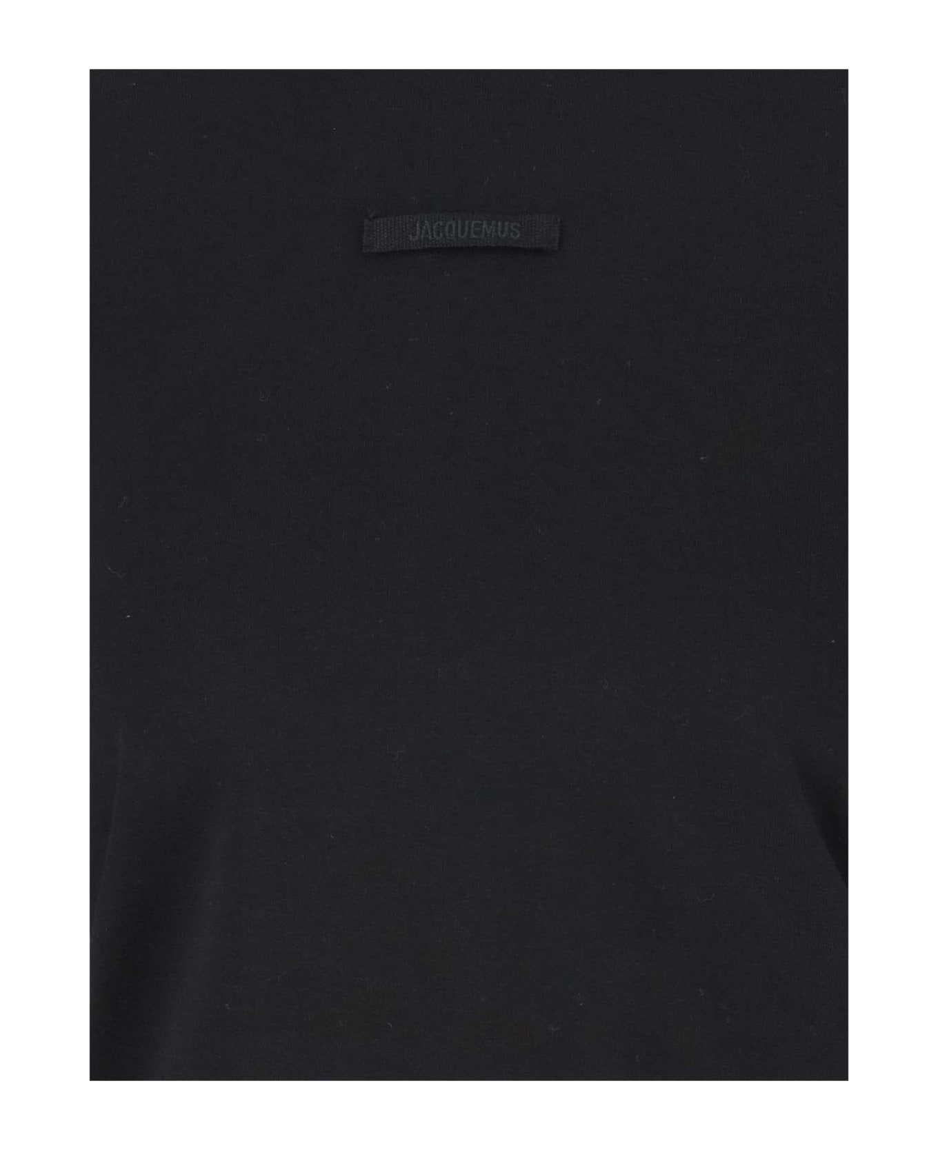Jacquemus Le T-shirt Grosgrain Manches Longues - Black