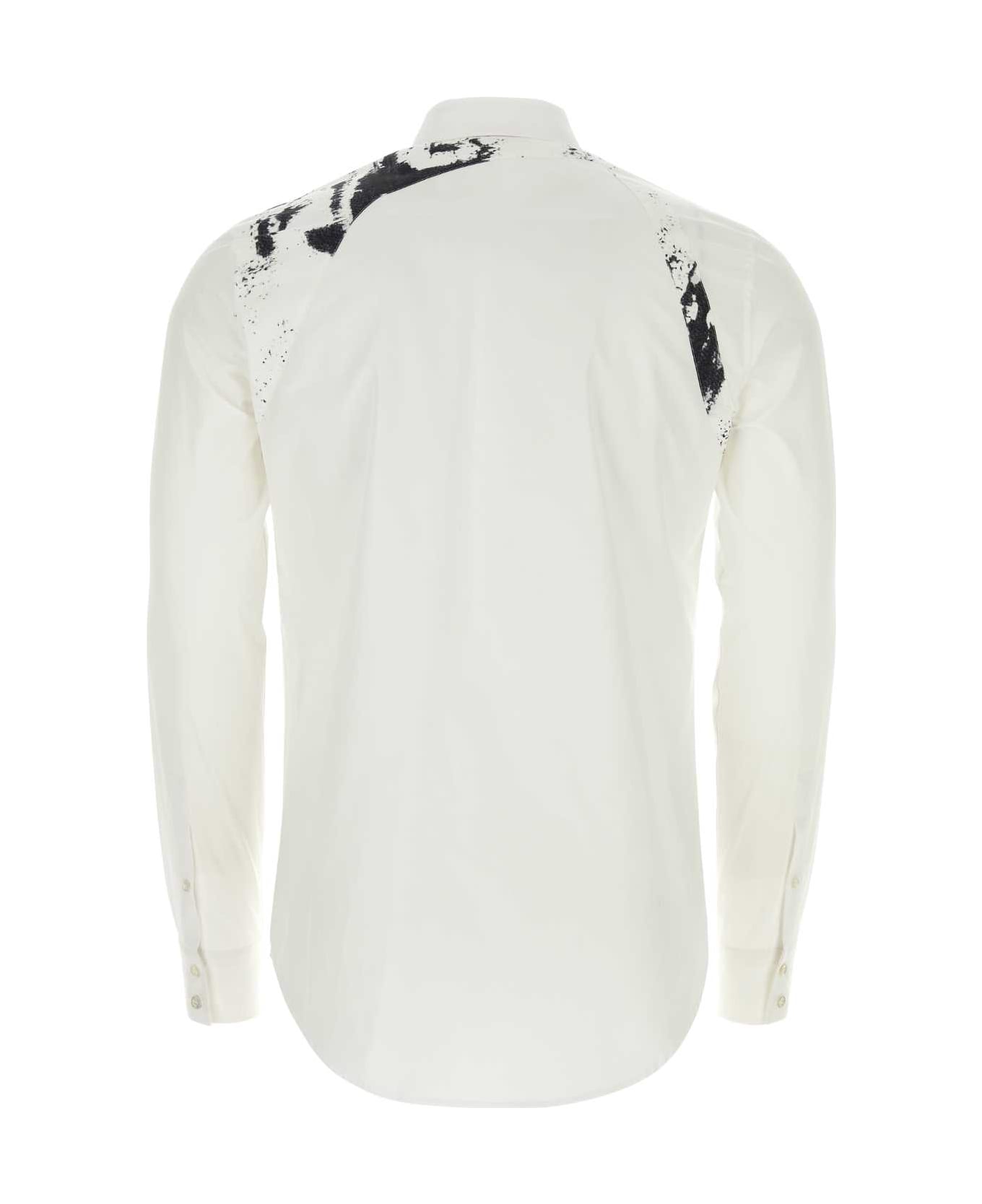 Alexander McQueen White Poplin Shirt - WHITE