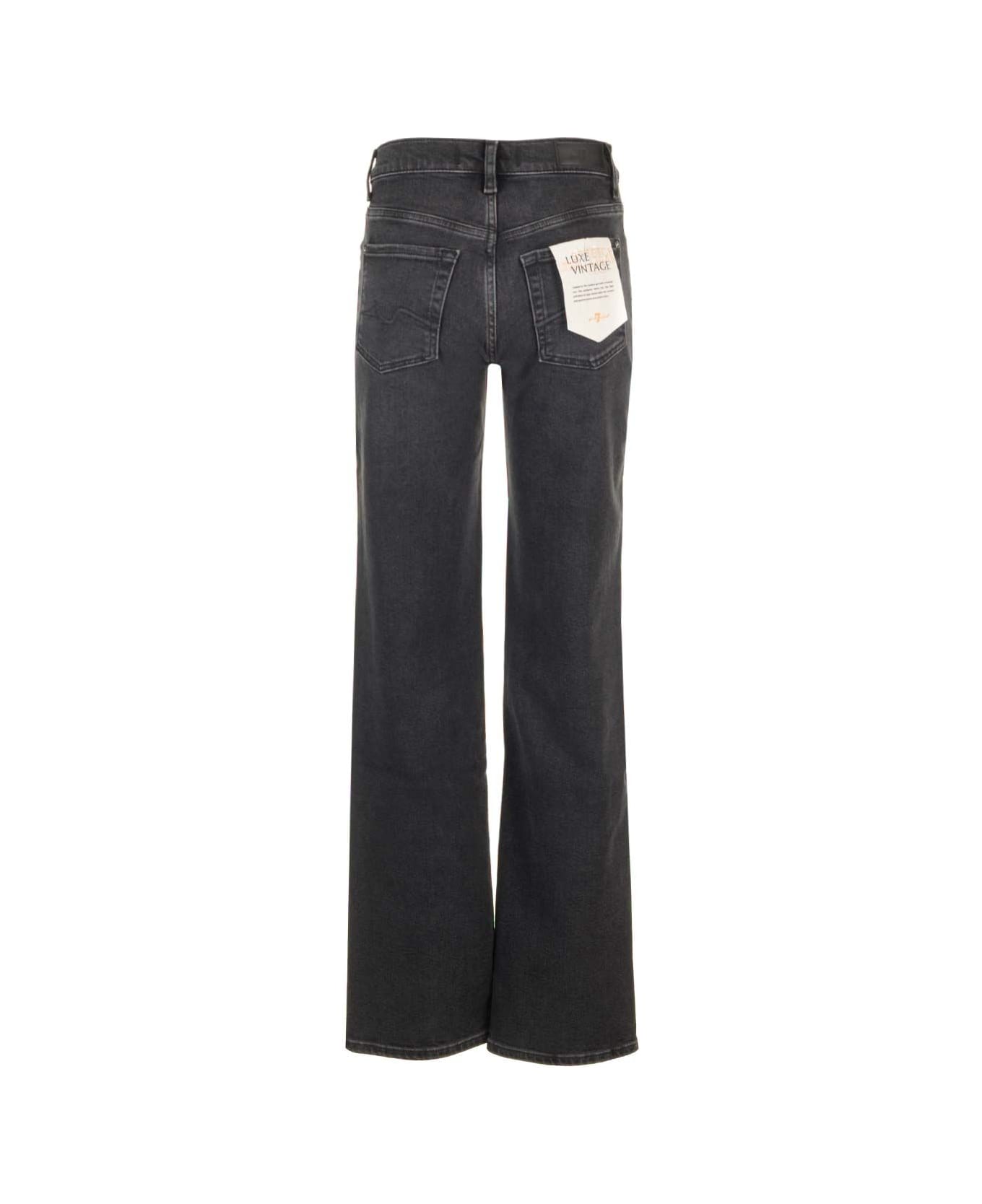 7 For All Mankind "ellie" Straight Leg Jeans - Black